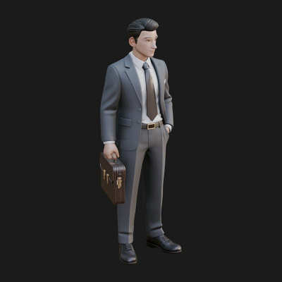 Businessman Statue Design 1 3D Print Model