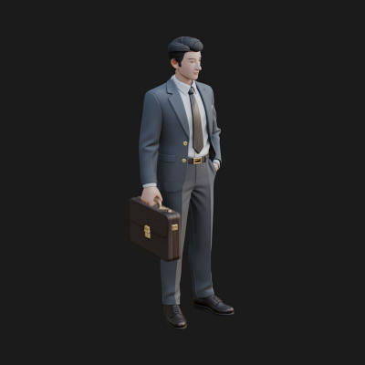 Businessman Statue Design 2 3D Print Model
