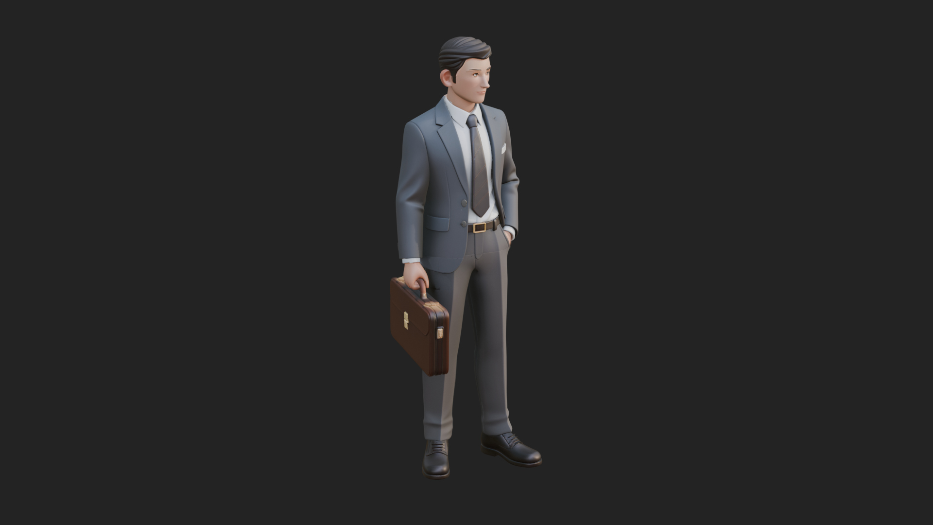 Businessman Statue Design 4 3D Print Model 3D Model