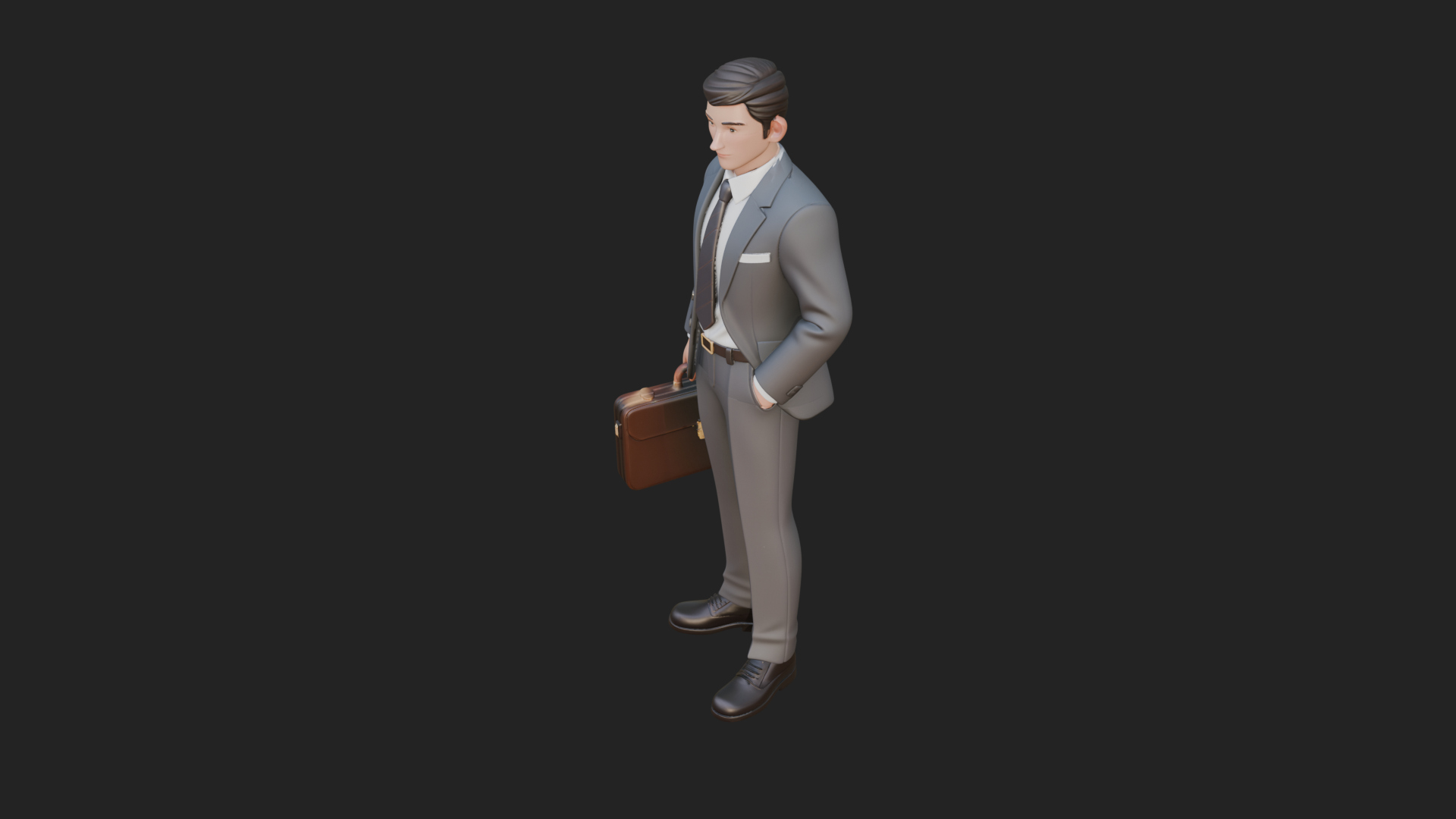 Businessman Statue Design 4 3D Print Model 3D Model
