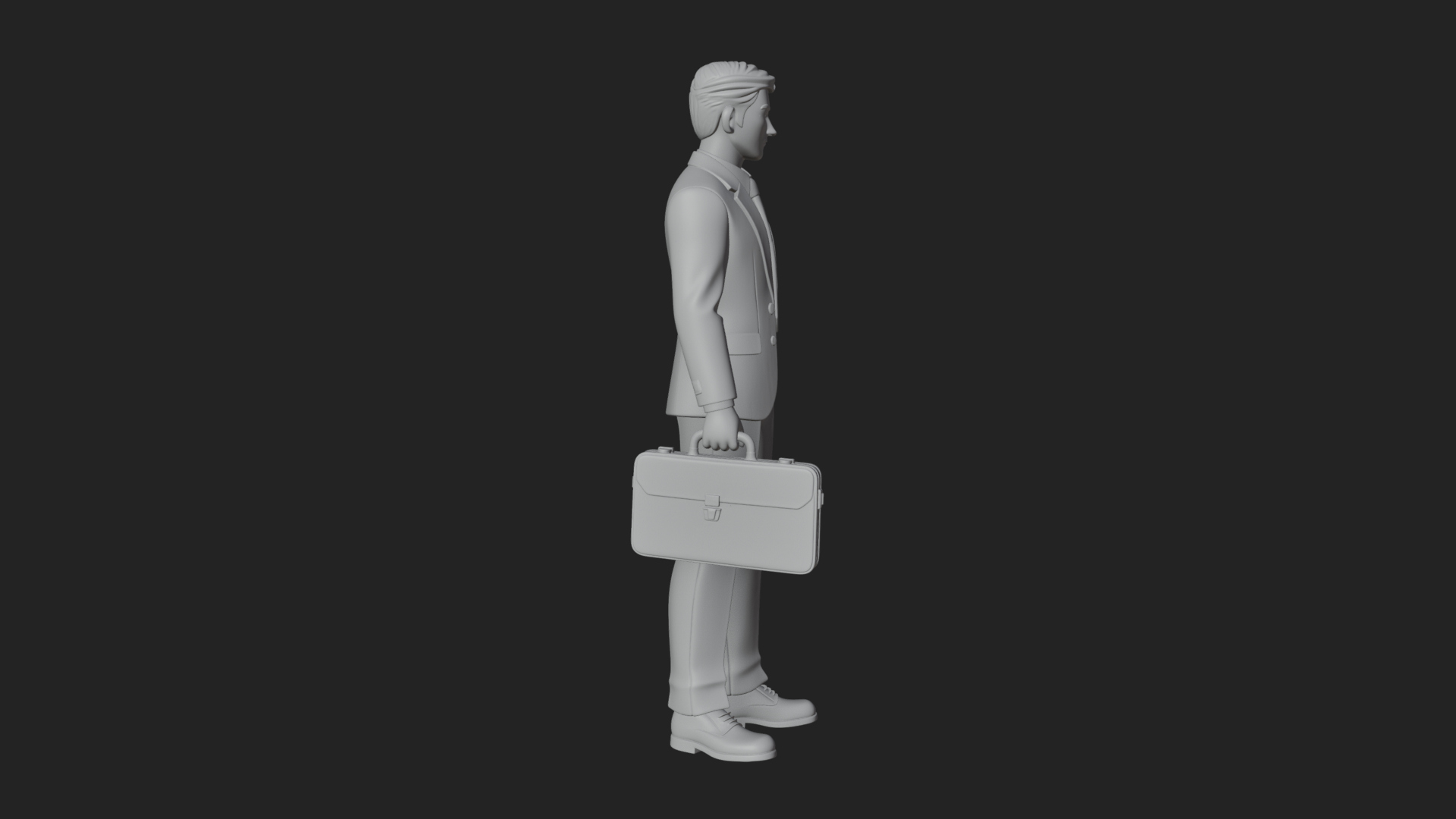 Businessman Statue Design 4 3D Print Model 3D Model