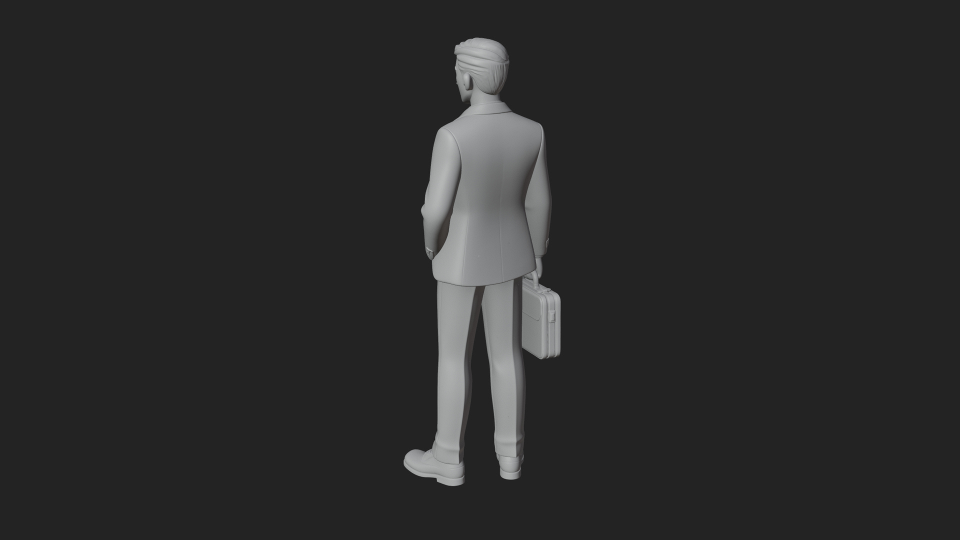 Businessman Statue Design 4 3D Print Model 3D Model