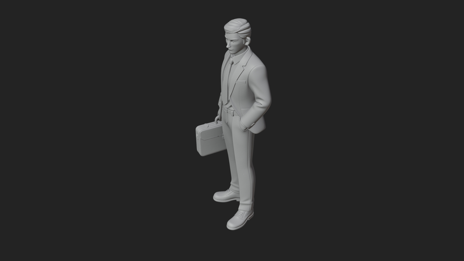 Businessman Statue Design 4 3D Print Model 3D Model