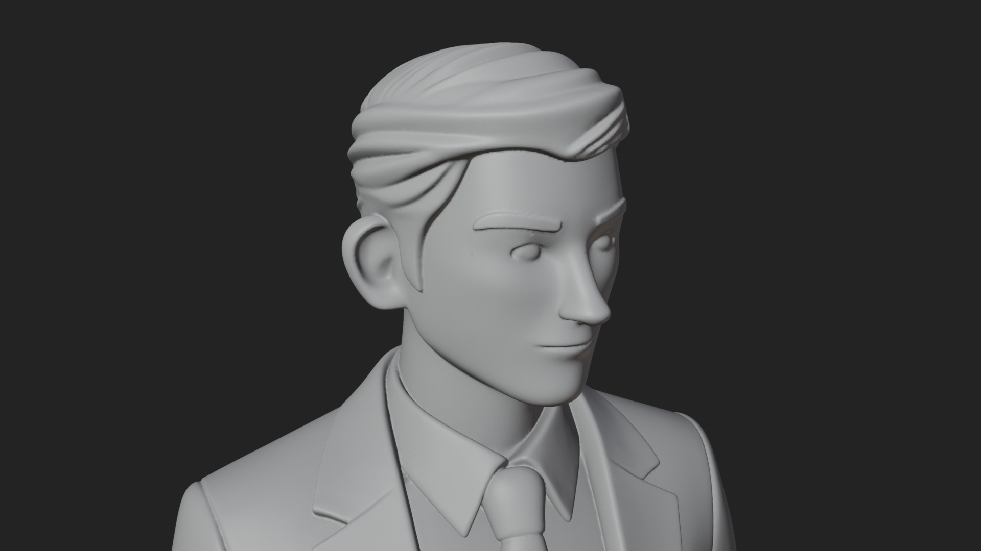 Businessman Statue Design 4 3D Print Model 3D Model