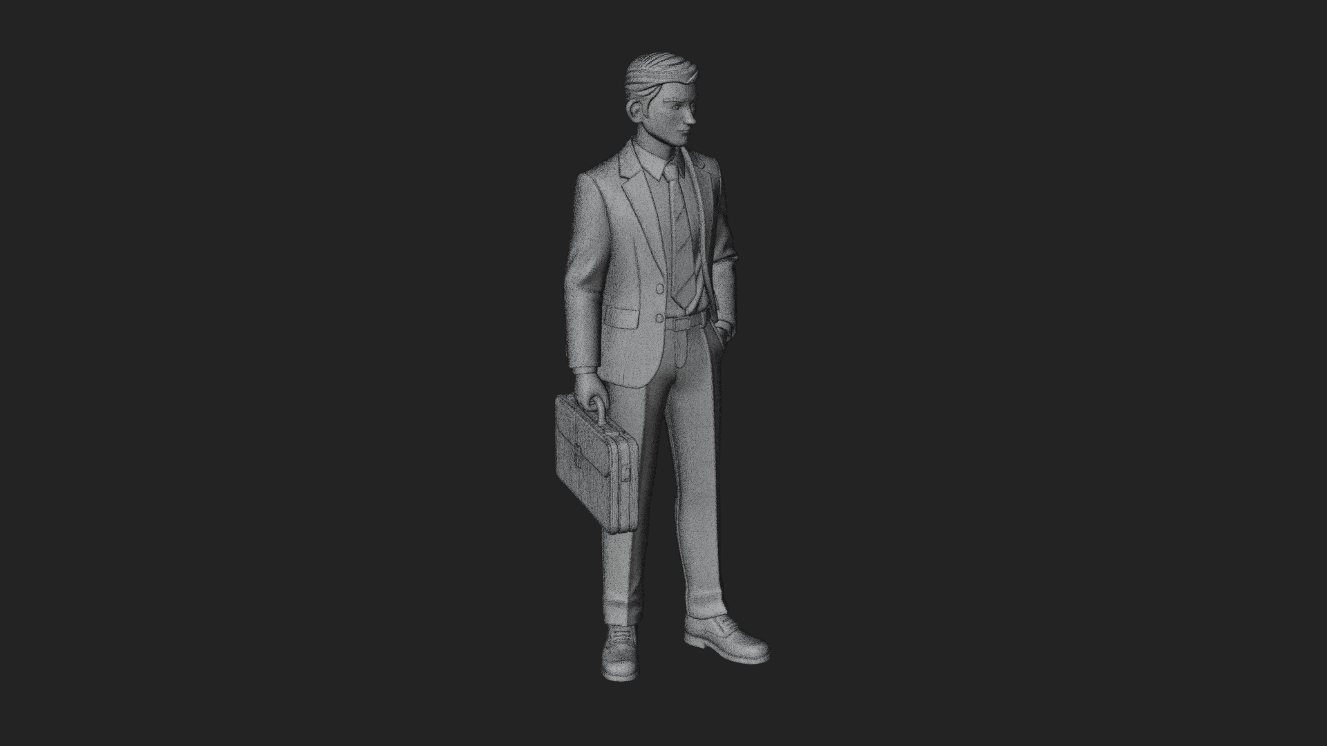 Businessman Statue Design 4 3D Print Model 3D Model