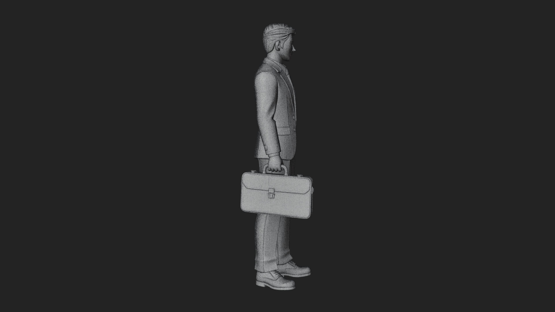 Businessman Statue Design 4 3D Print Model 3D Model