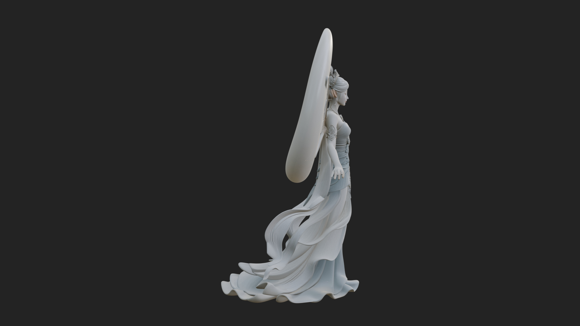 Butterfly Wing Fairy Statue Design 11 3D Print Model 3D Model