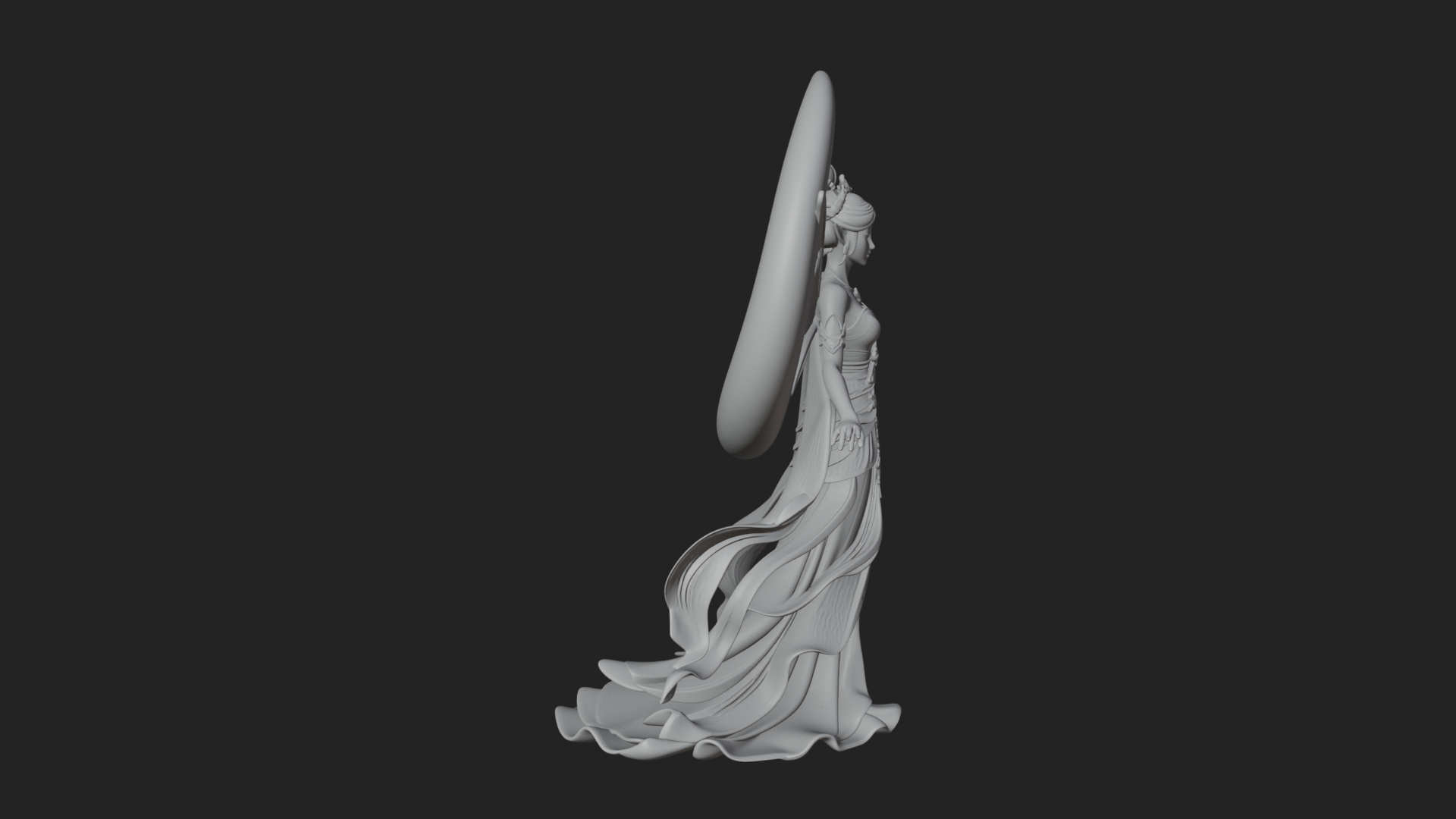 Butterfly Wing Fairy Statue Design 11 3D Print Model 3D Model
