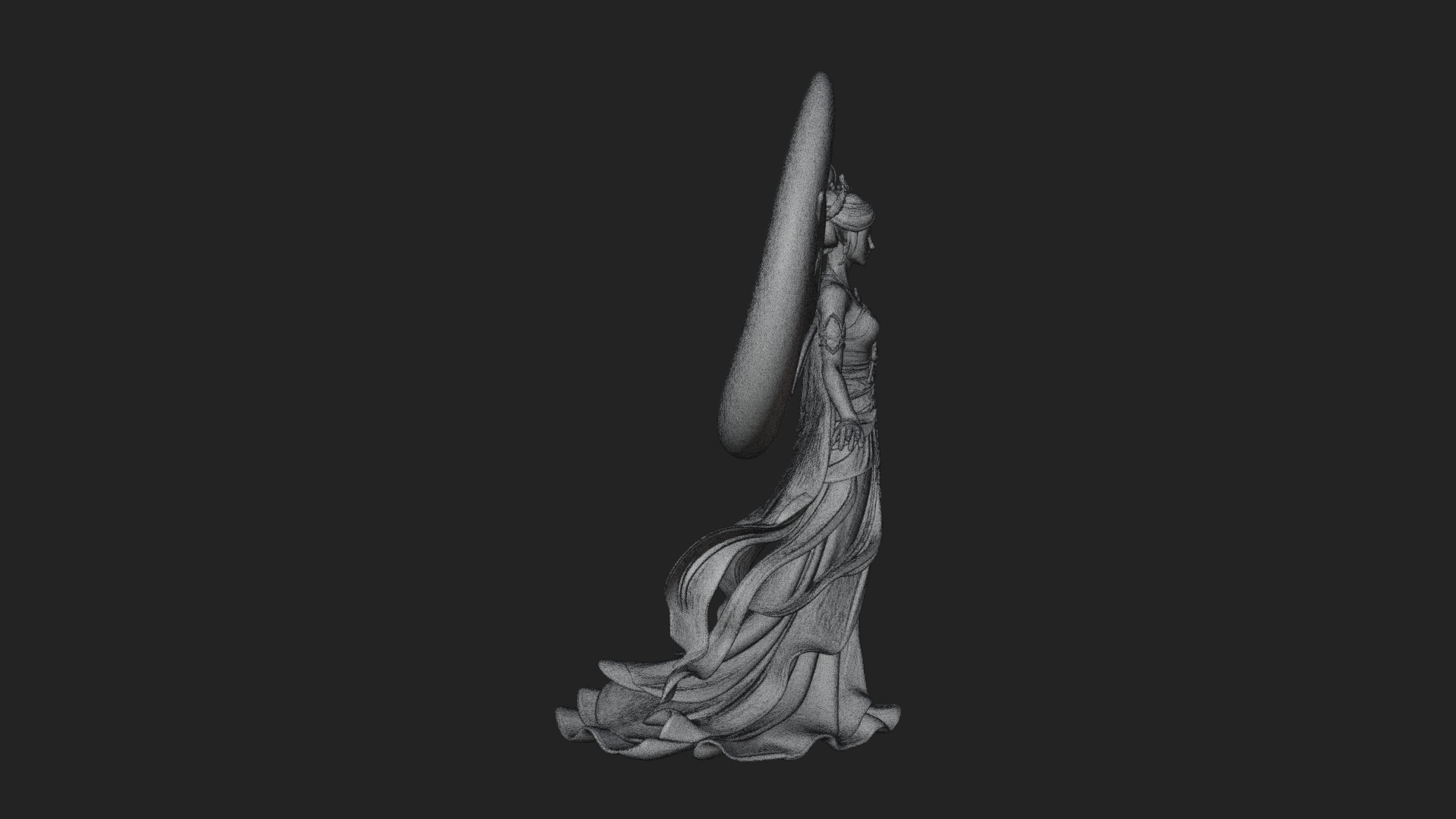 Butterfly Wing Fairy Statue Design 11 3D Print Model 3D Model