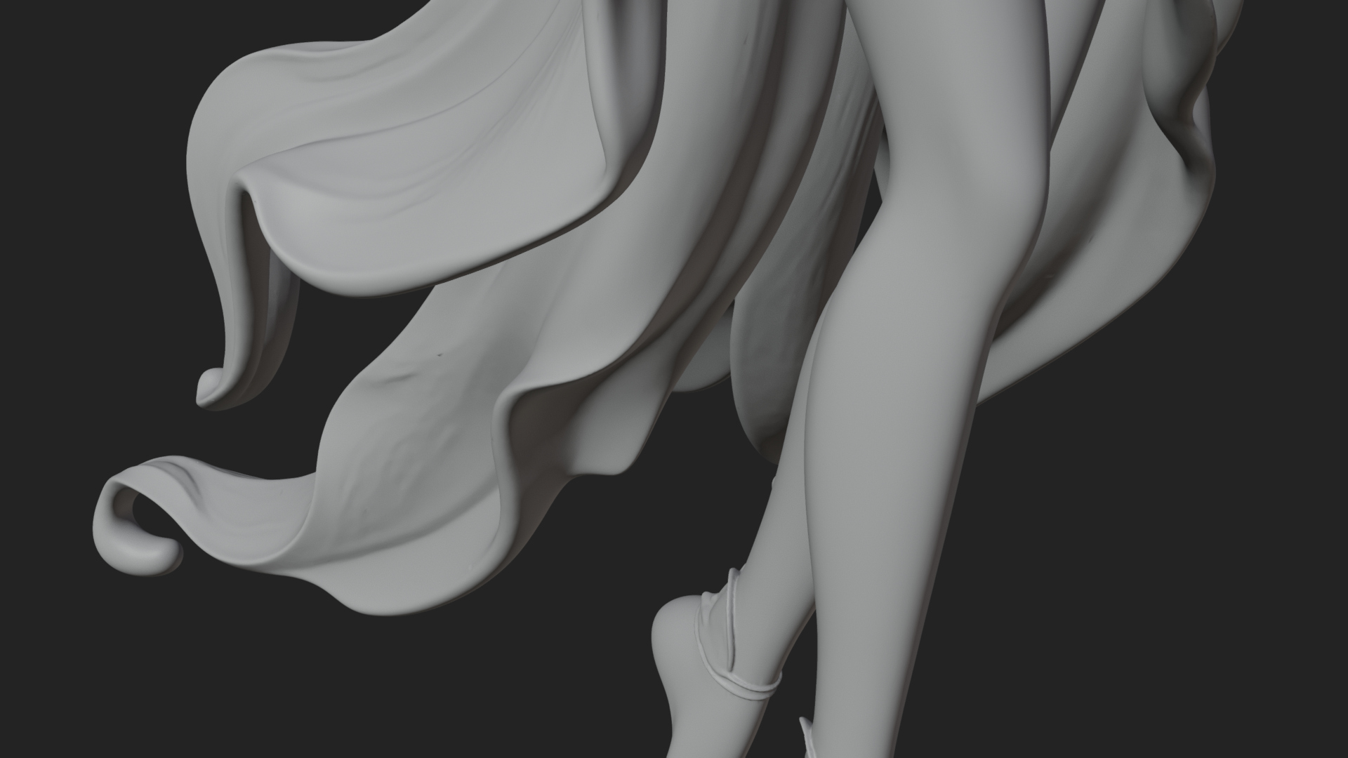 Butterfly Wing Fairy Statue Design 12 3D Print Model 3D Model