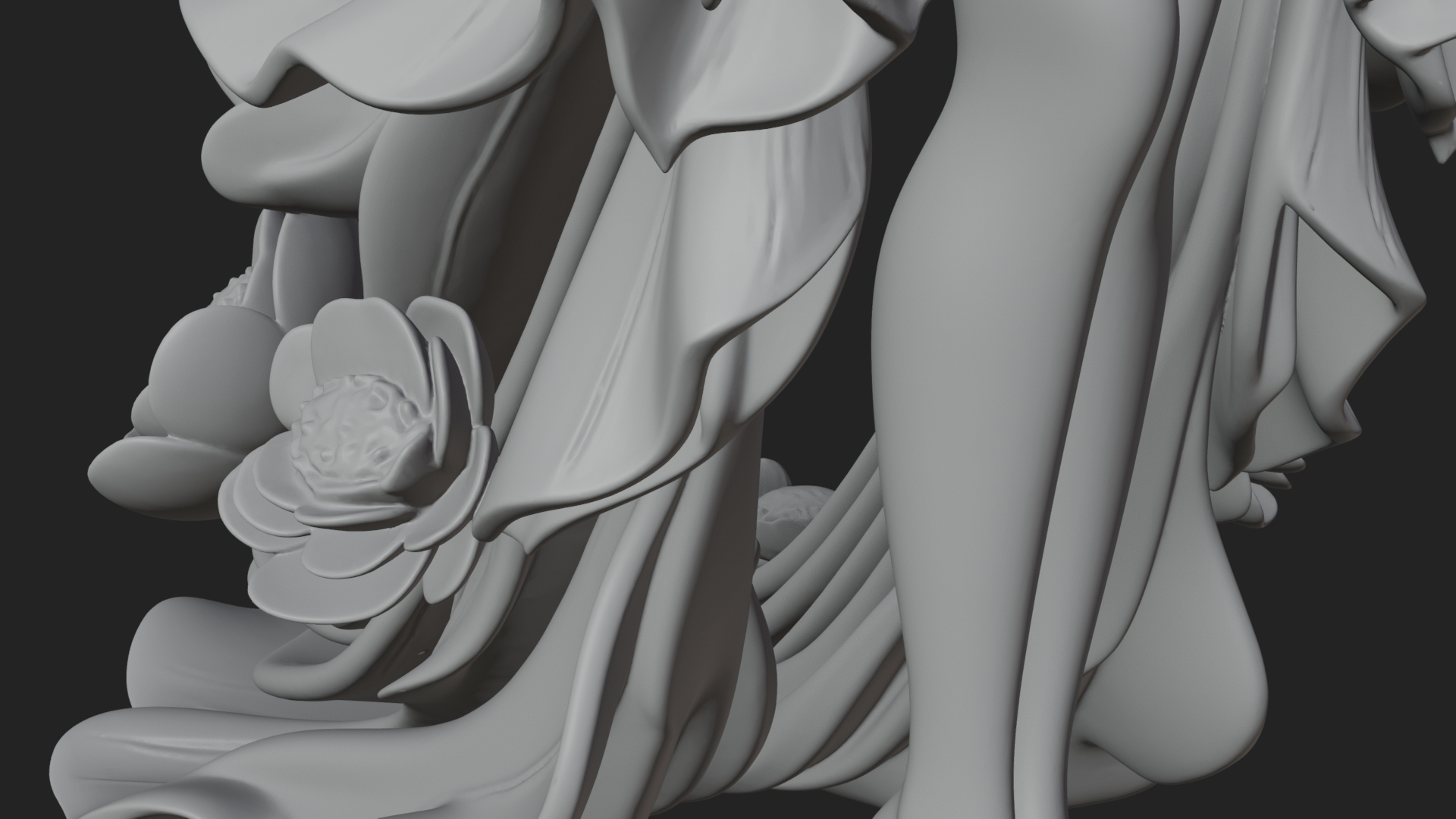 Butterfly Wing Fairy Statue Design 13 3D Print Model 3D Model