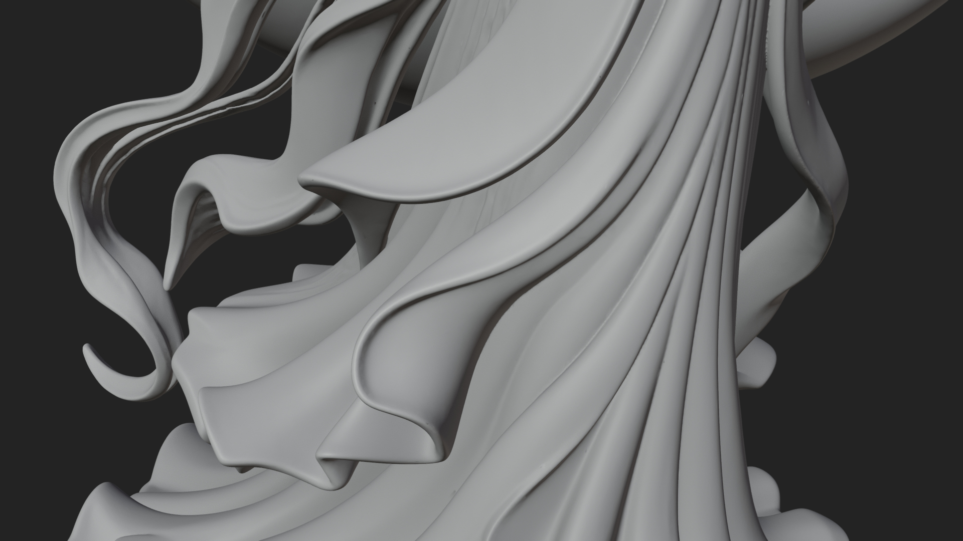 Butterfly Wing Fairy Statue Design 16 3D Print Model 3D Model
