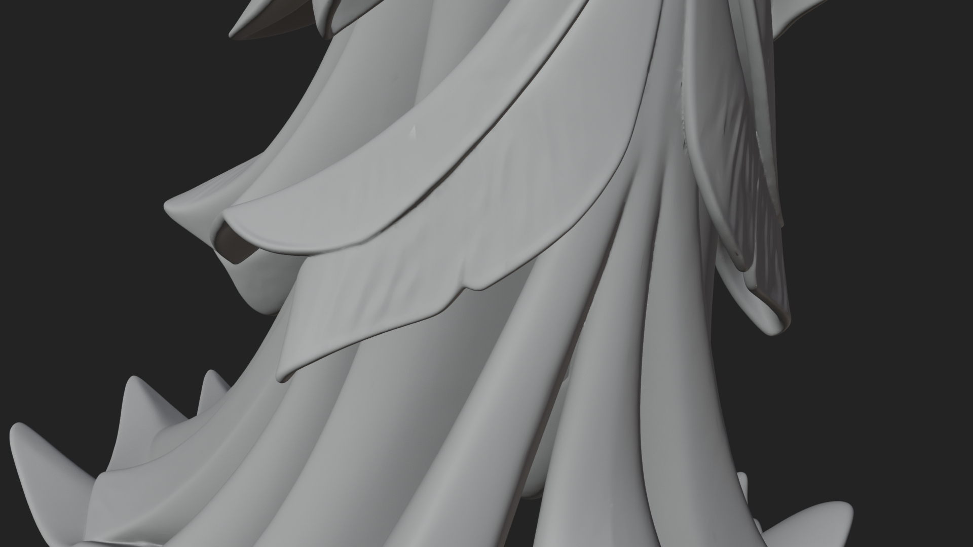 Butterfly Wing Fairy Statue Design 20 3D Print Model 3D Model