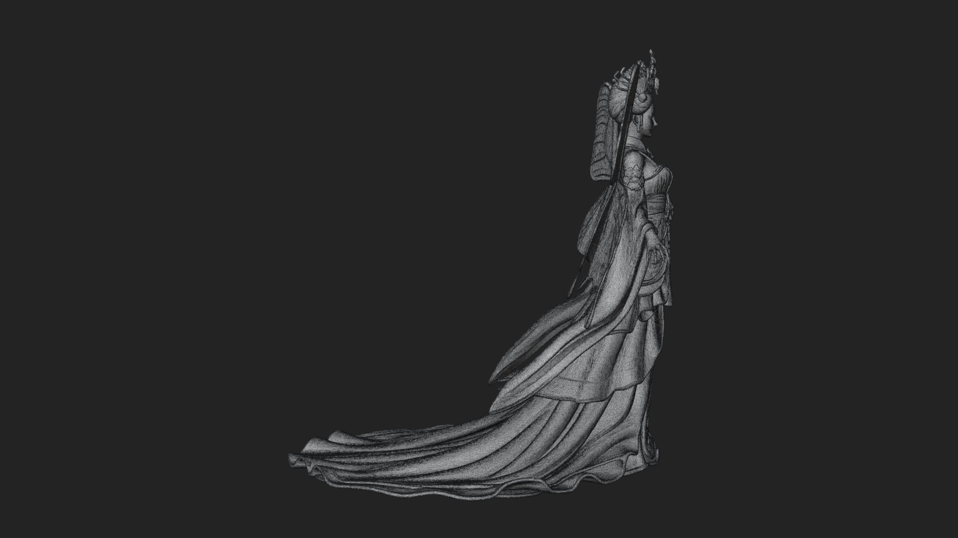 Butterfly Wing Fairy Statue Design 21 3D Print Model 3D Model