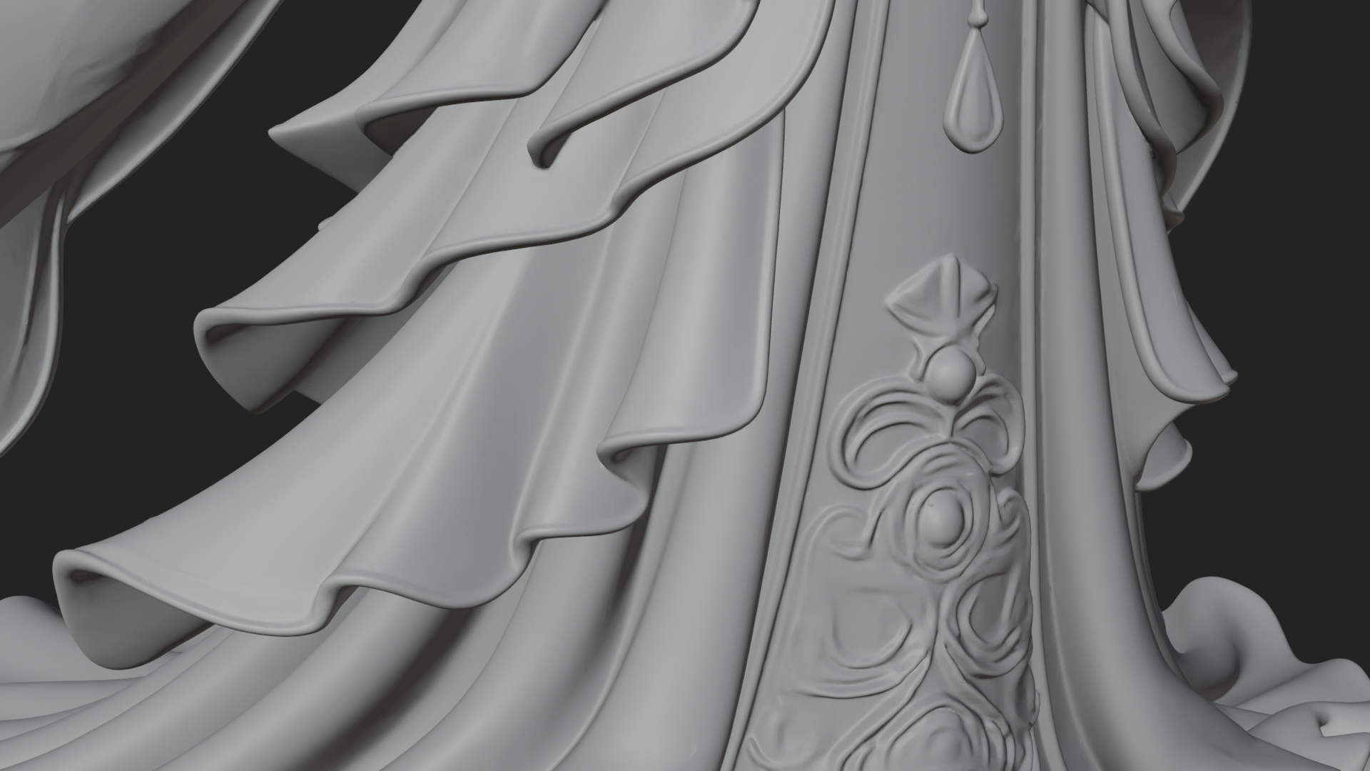 Butterfly Wing Fairy Statue Design 24 3D Print Model 3D Model