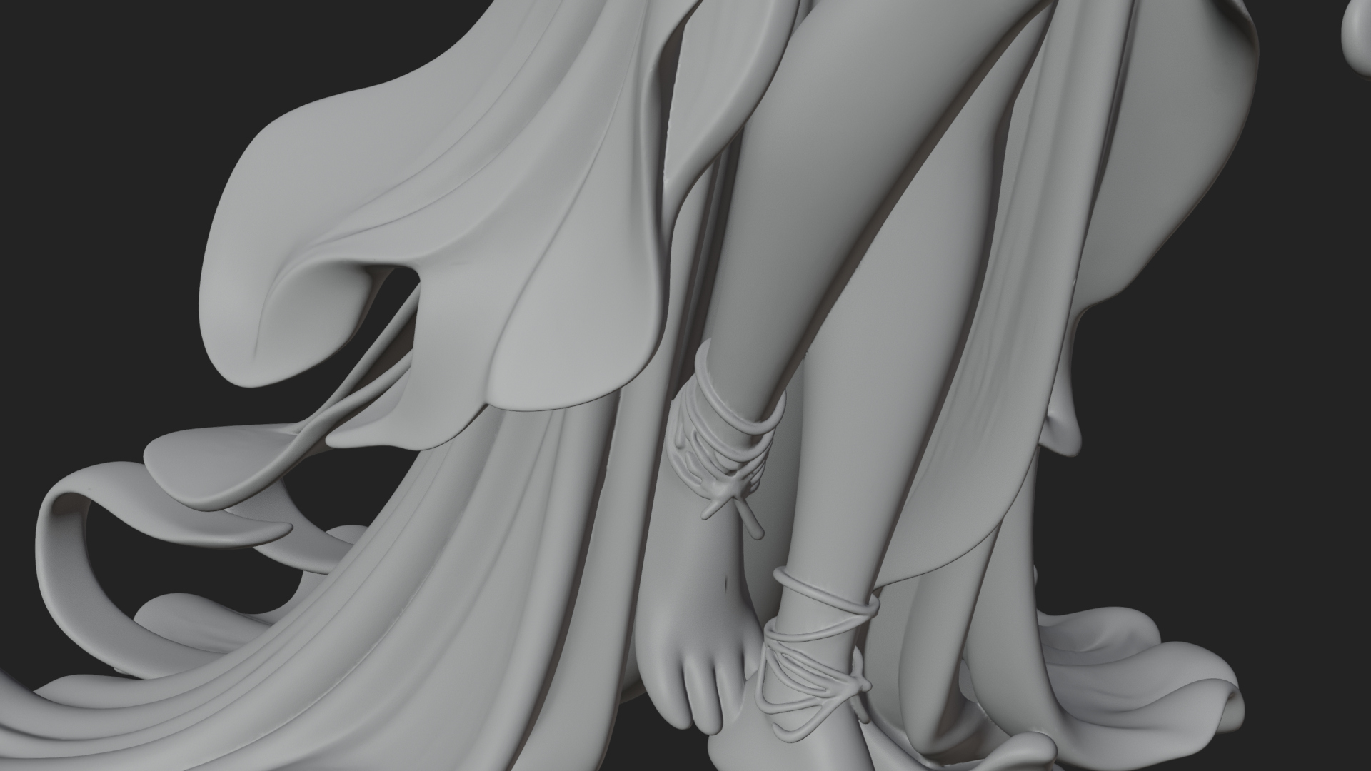 Butterfly Wing Fairy Statue Design 25 3D Print Model 3D Model