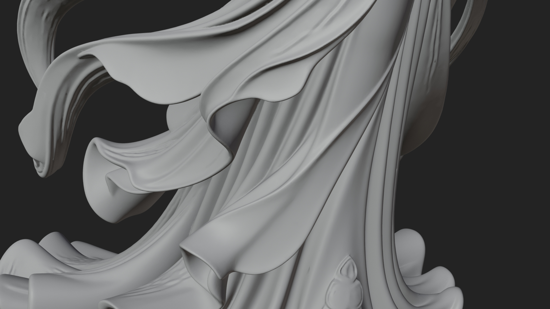 Butterfly Wing Fairy Statue Design 26 3D Print Model 3D Model