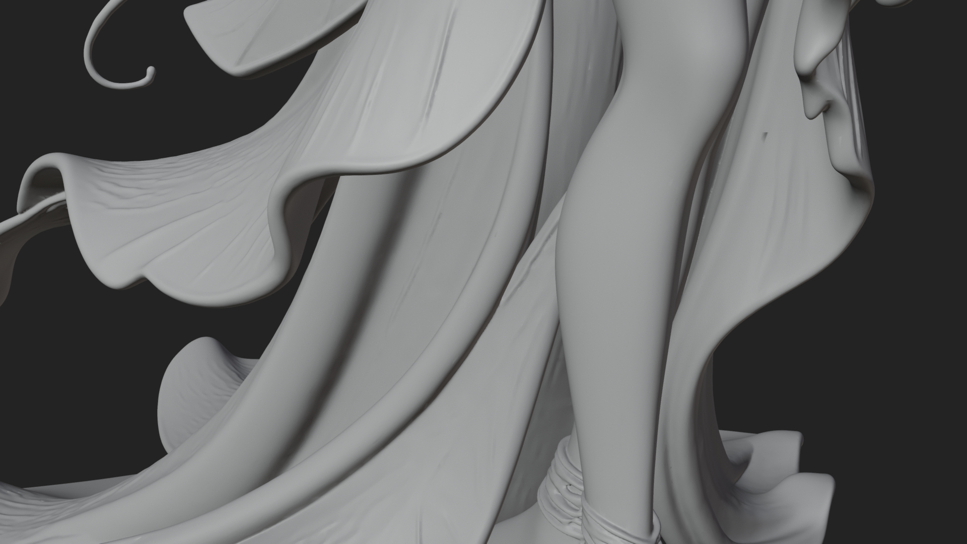 Butterfly Wing Fairy Statue Design 27 3D Print Model 3D Model
