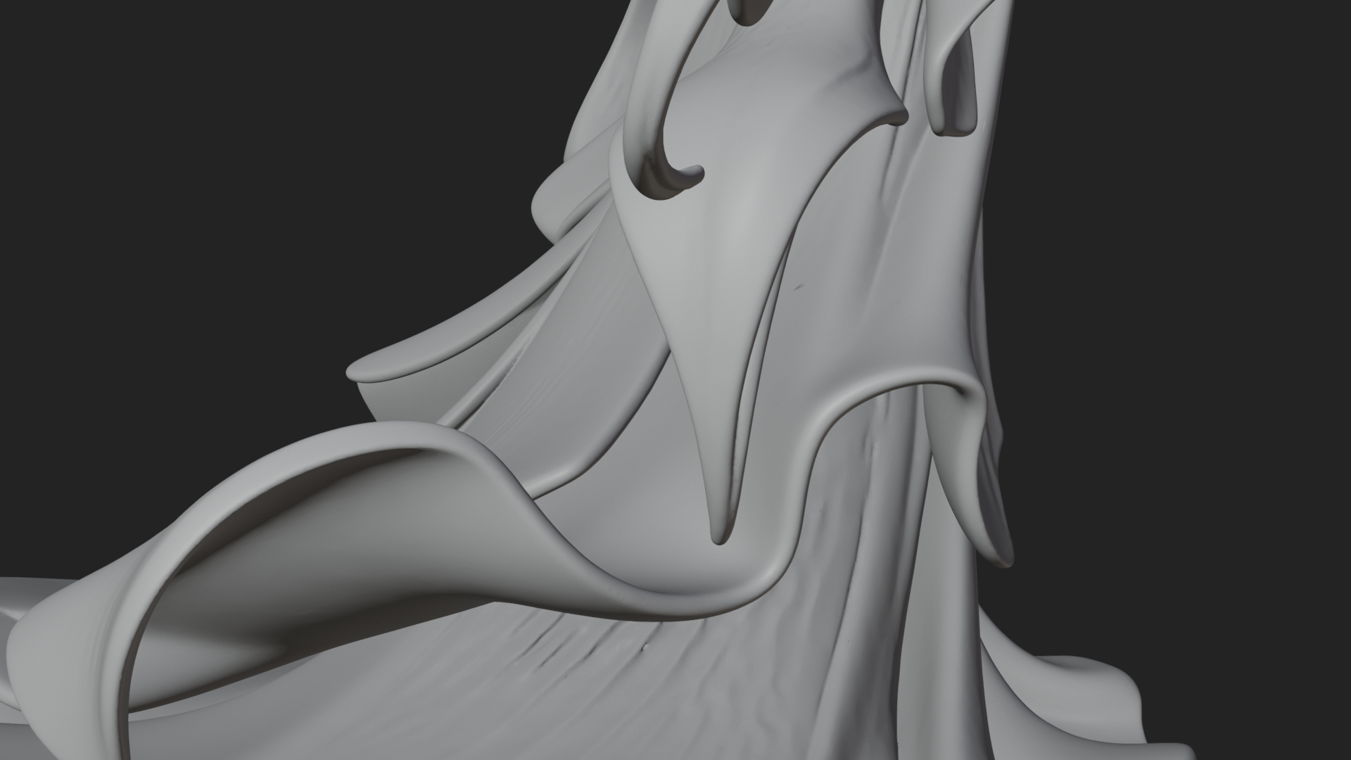 Butterfly Wing Fairy Statue Design 28 3D Print Model 3D Model
