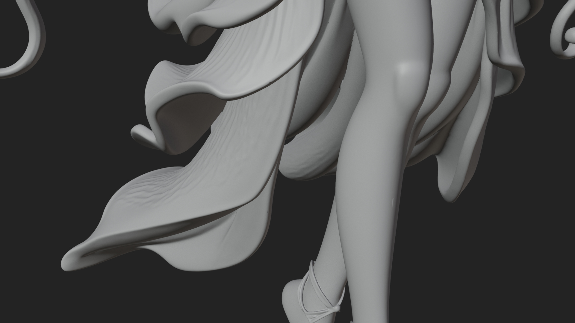 Butterfly Wing Fairy Statue Design 9 3D Print Model 3D Model