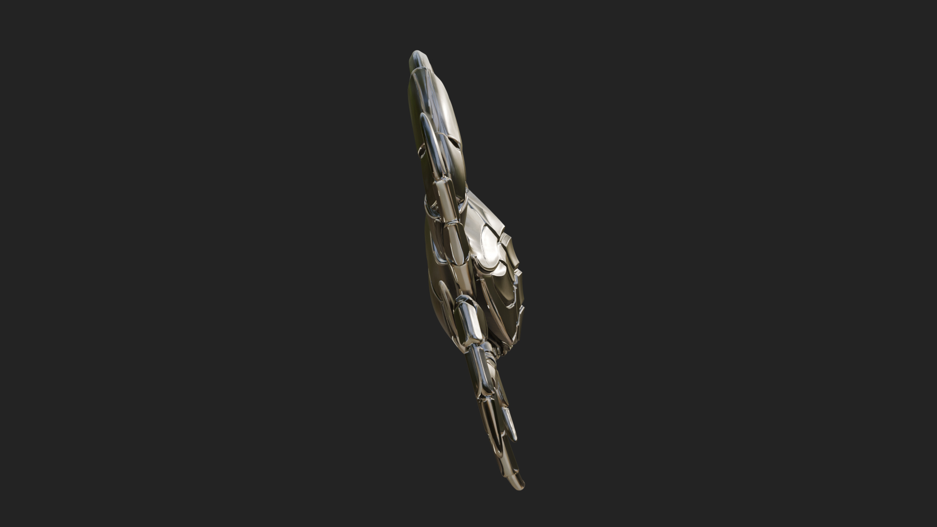 Cancer Crab Zodiac Pendant Design 2 3D Print Model 3D Model