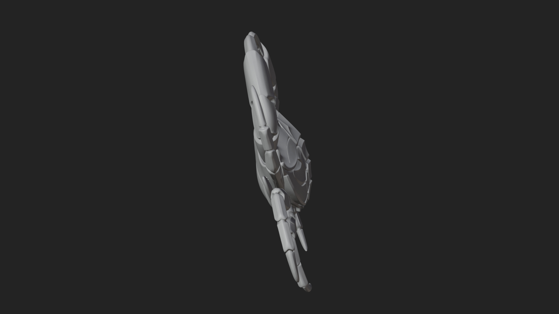 Cancer Crab Zodiac Pendant Design 2 3D Print Model 3D Model