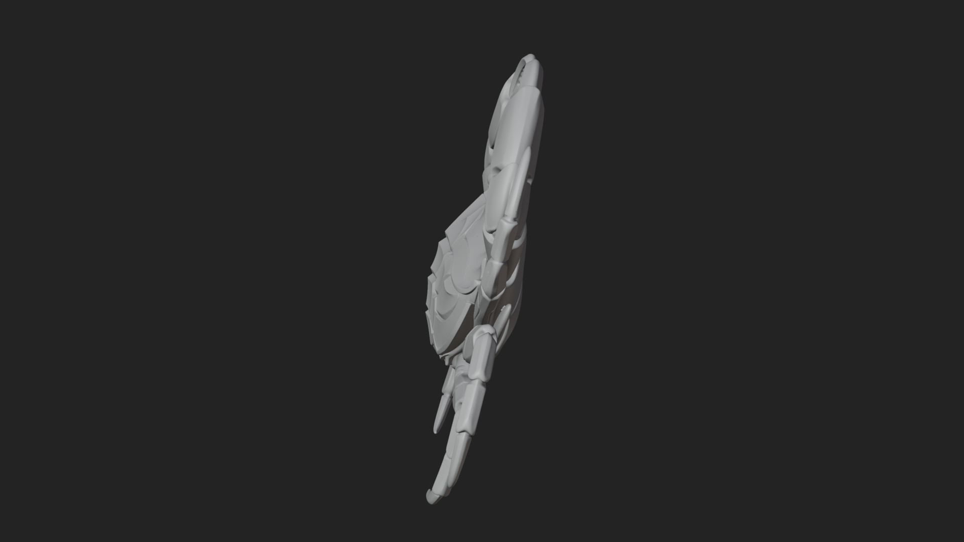 Cancer Crab Zodiac Pendant Design 2 3D Print Model 3D Model