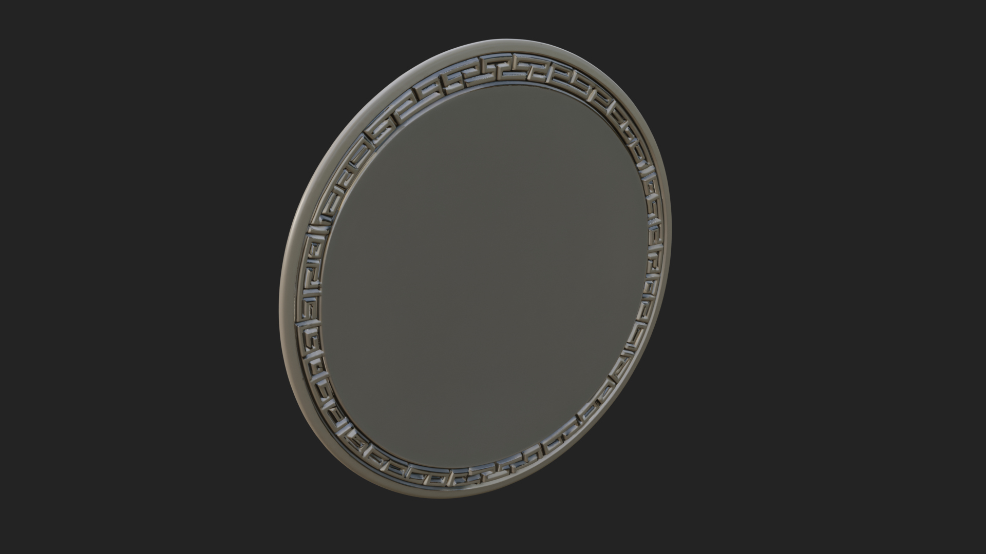 Cancer Zodiac Relief Medallion Pendant Design 7 3D Print Mod 3D Model