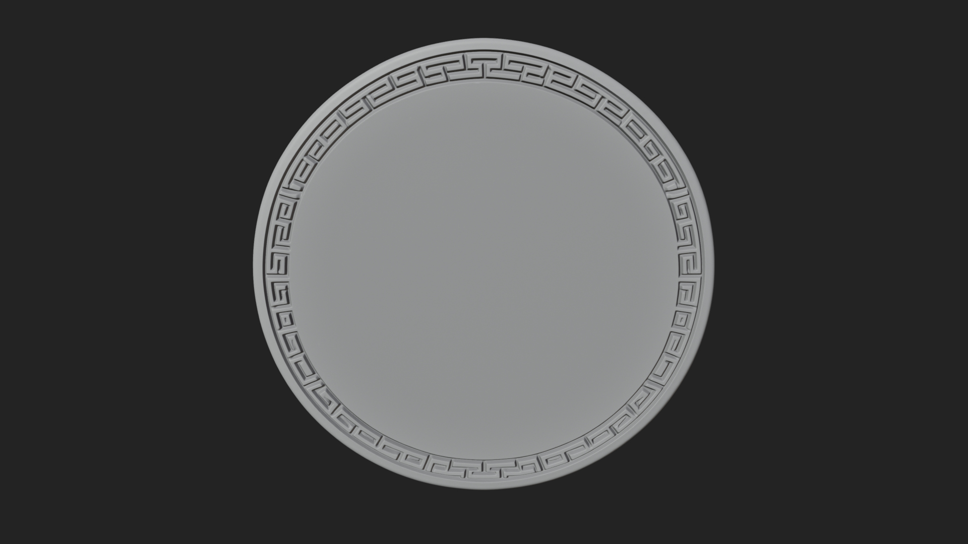 Cancer Zodiac Relief Medallion Pendant Design 7 3D Print Mod 3D Model