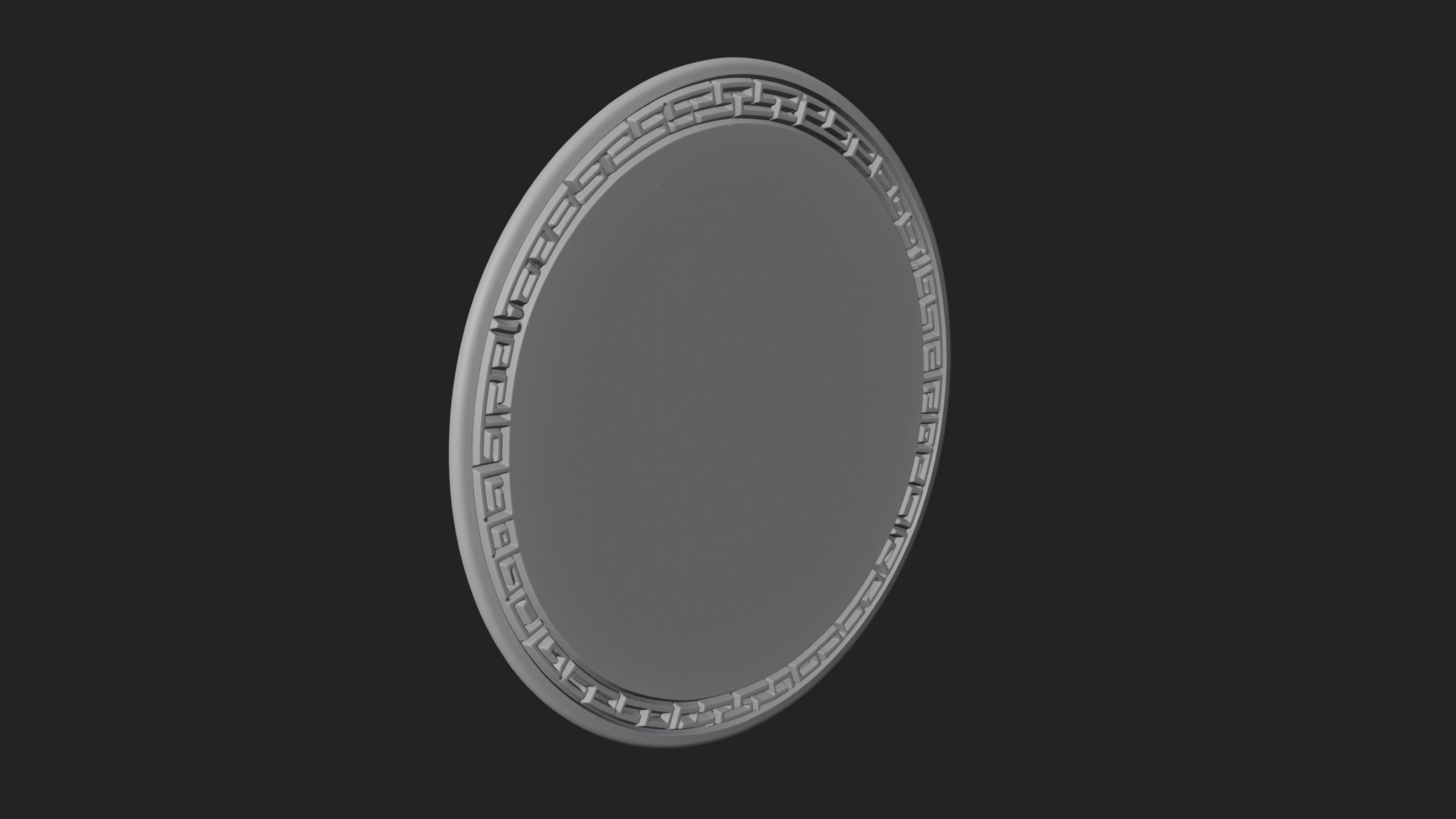 Cancer Zodiac Relief Medallion Pendant Design 7 3D Print Mod 3D Model