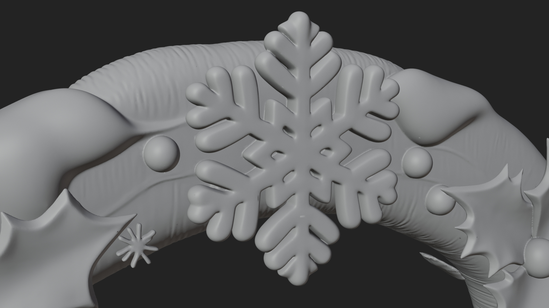 Candy Cane Christmas Arch Design 1 3d Print Model 3D Model