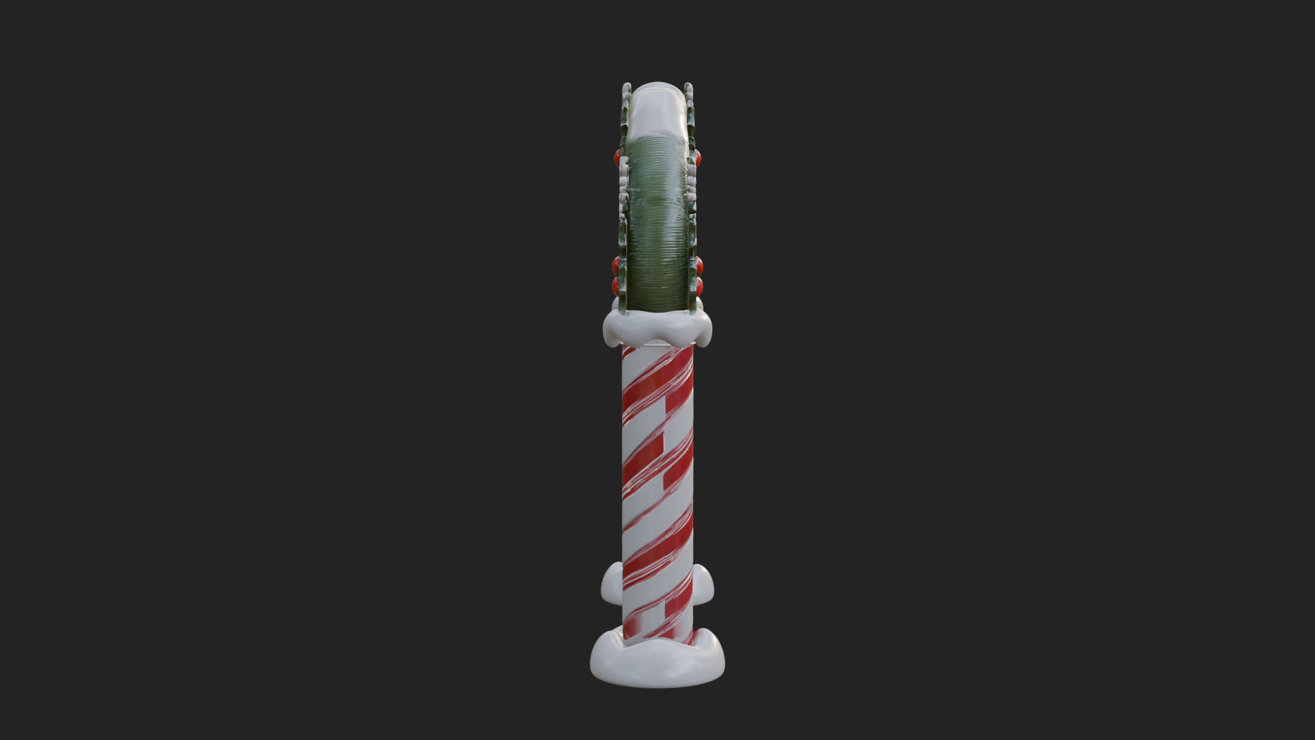 Candy Cane Christmas Arch Design 2 3d Print Model 3D Model