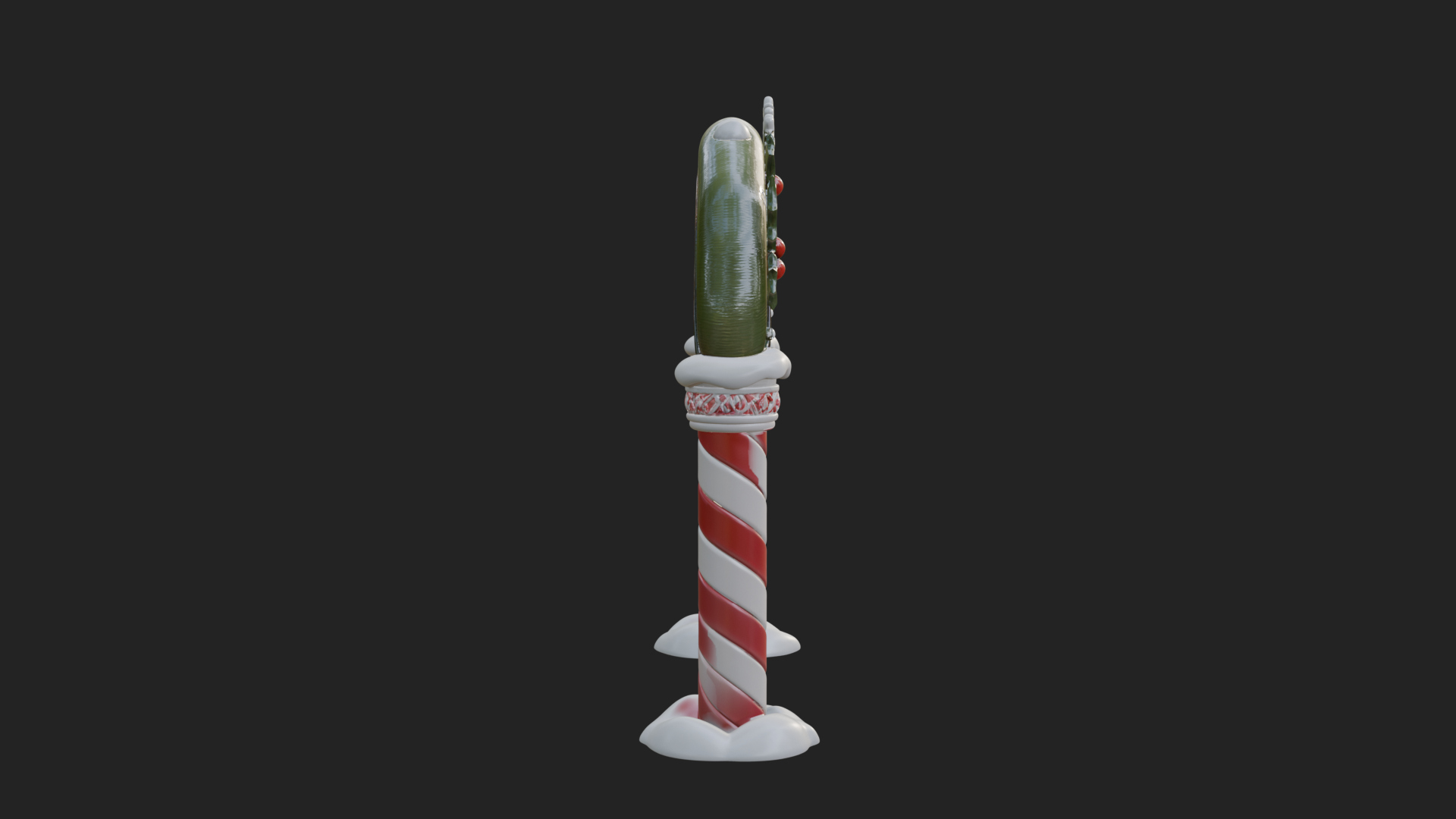 Candy Cane Christmas Arch Design 4 3D Print Model 3D Model