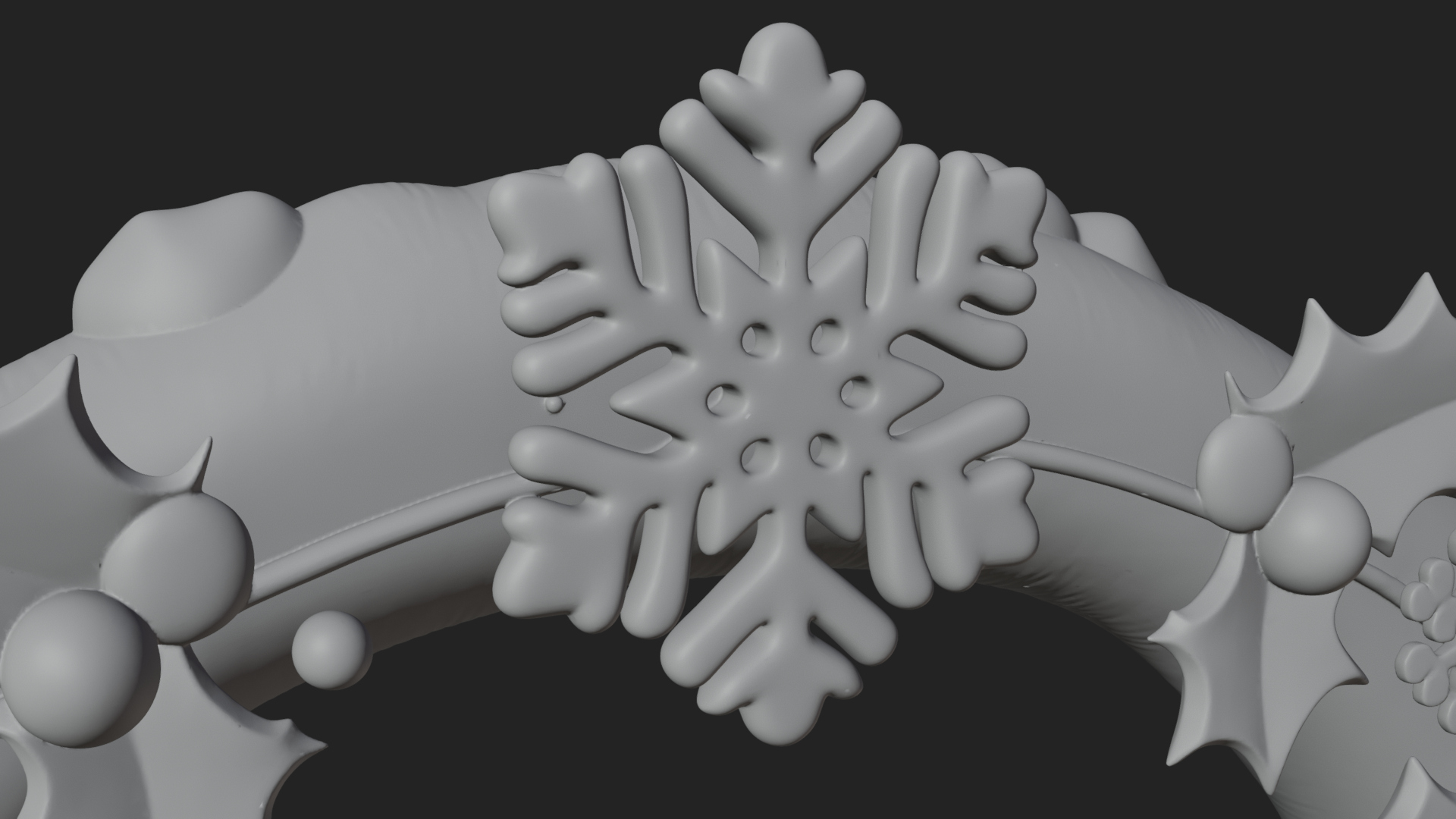Candy Cane Christmas Arch Design 4 3D Print Model 3D Model