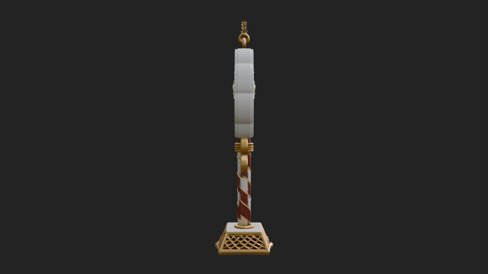 Candy Stick Flower Ornament Design 1 3D Print Model 3D Model