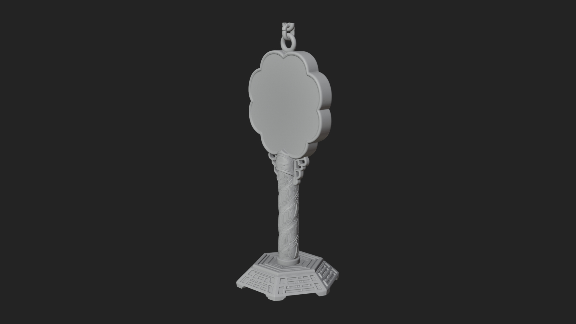 Candy Stick Flower Ornament Design 2 3D Print Model 3D Model