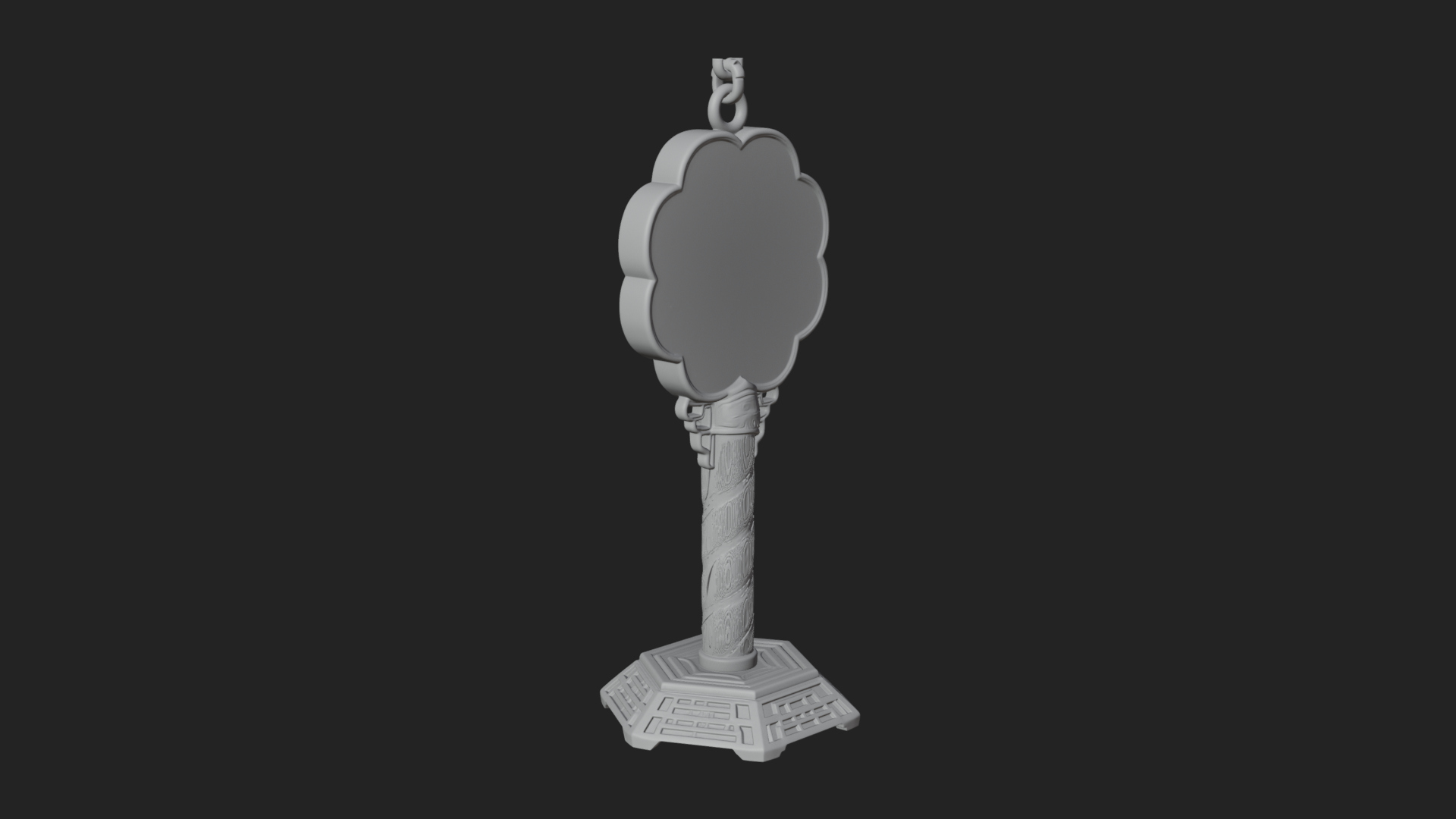 Candy Stick Flower Ornament Design 2 3D Print Model 3D Model