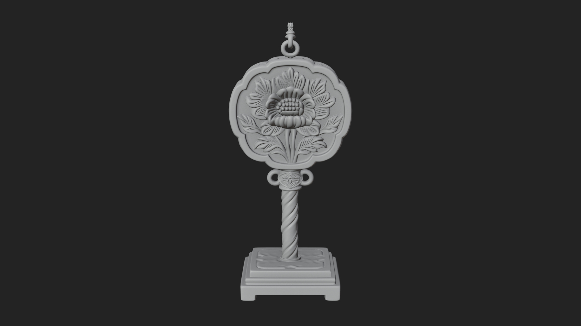 Candy Stick Flower Ornament Design 3 3D Print Model 3D Model