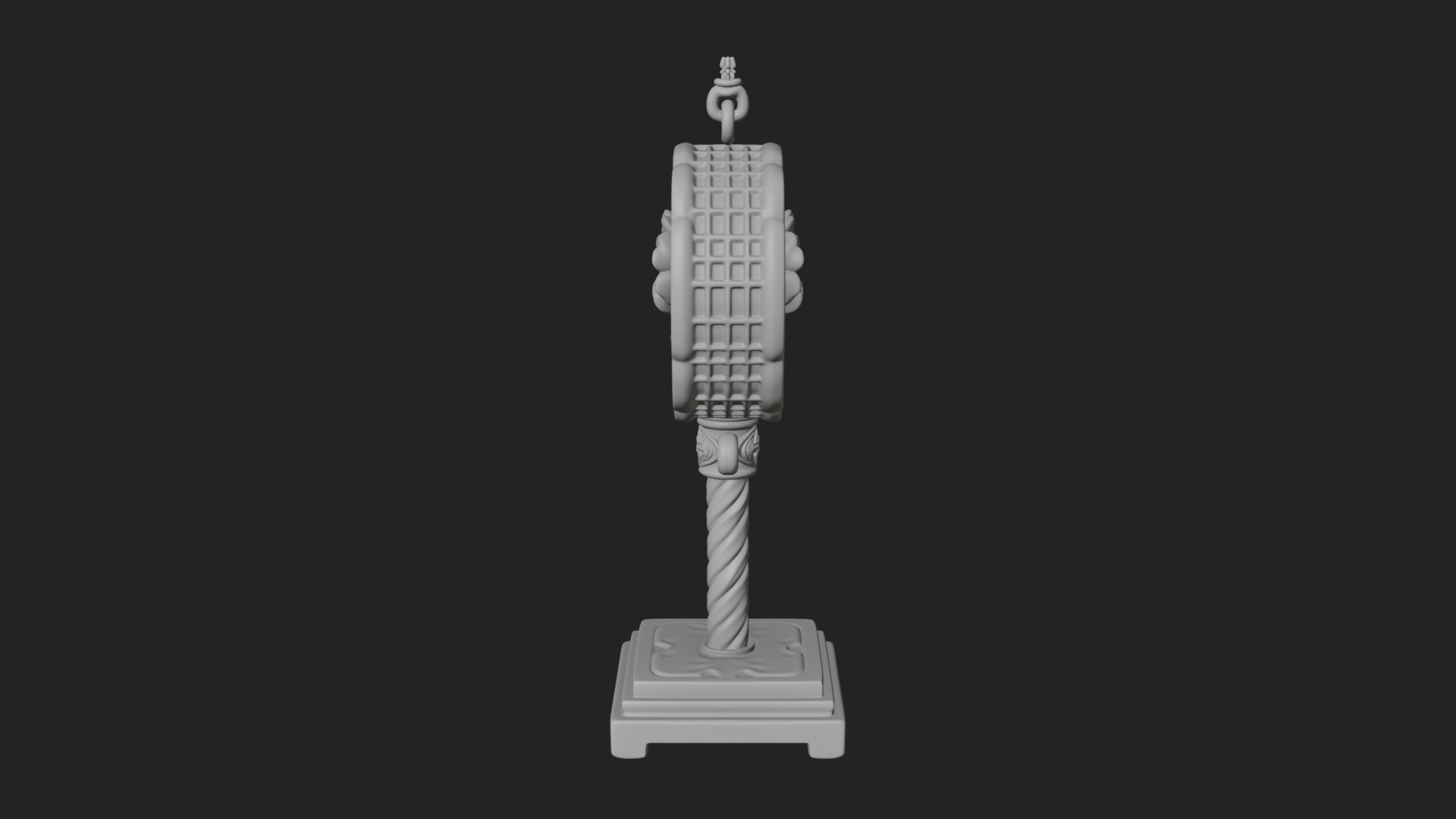 Candy Stick Flower Ornament Design 3 3D Print Model 3D Model
