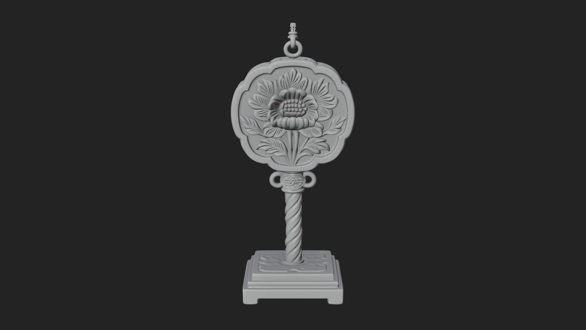 Candy Stick Flower Ornament Design 3 3D Print Model 3D Model