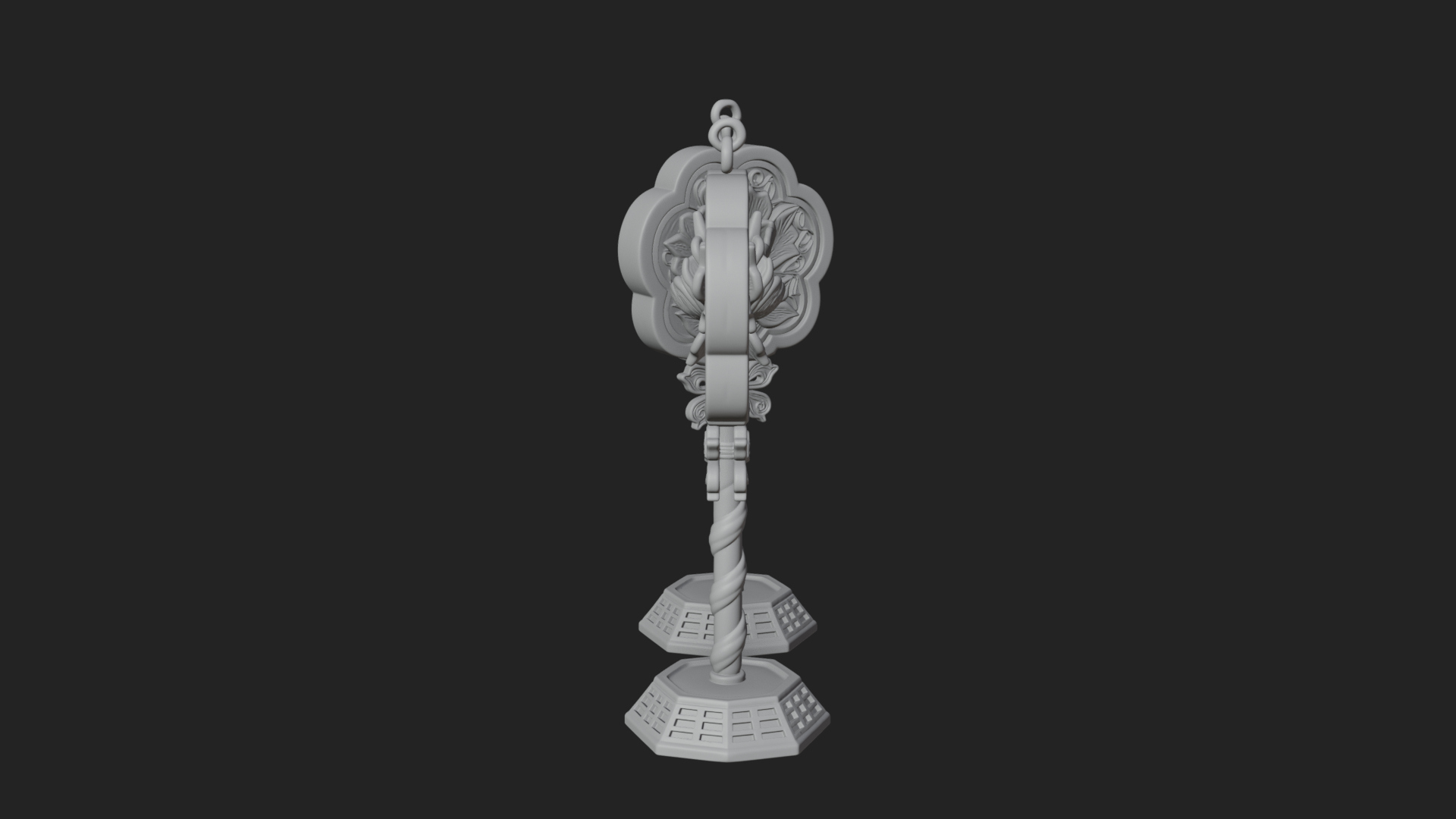 Candy Stick Flower Ornament Design 4 3D Print Model 3D Model