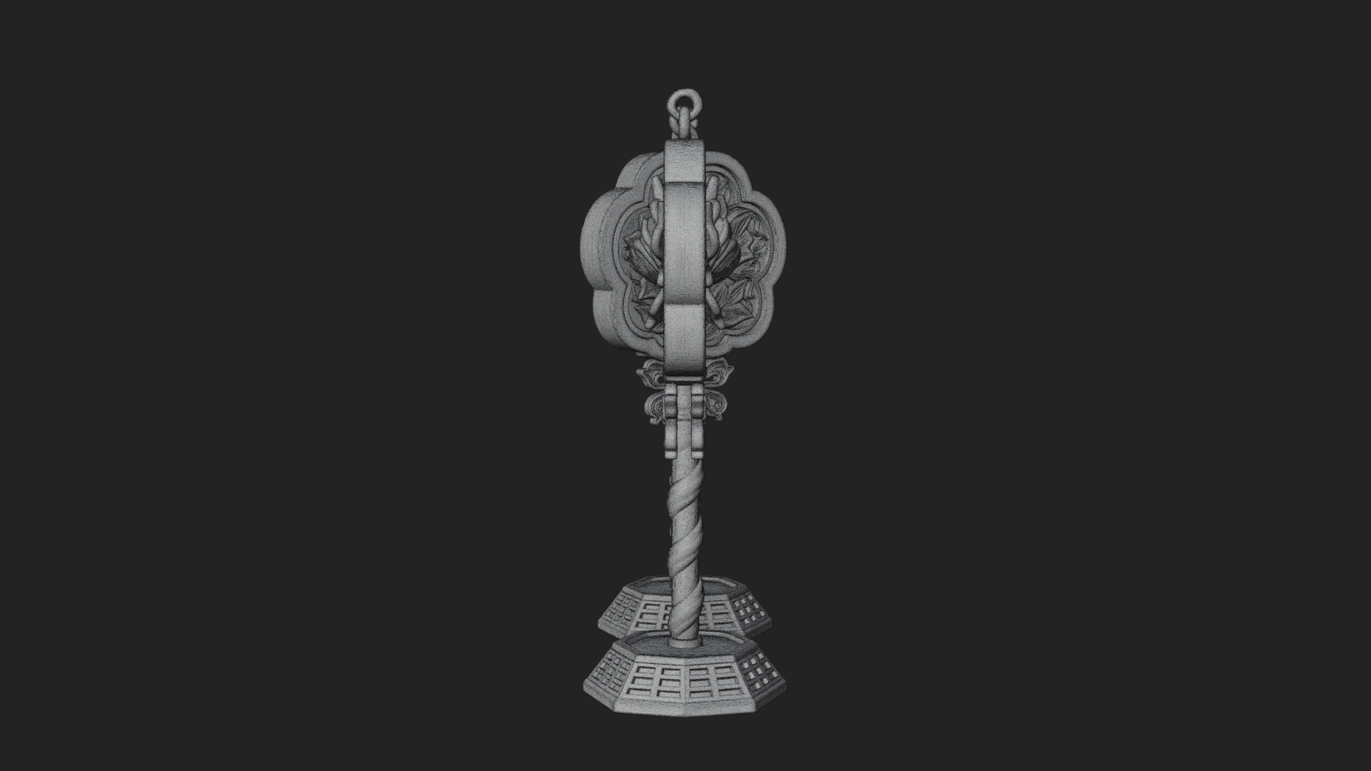 Candy Stick Flower Ornament Design 4 3D Print Model 3D Model