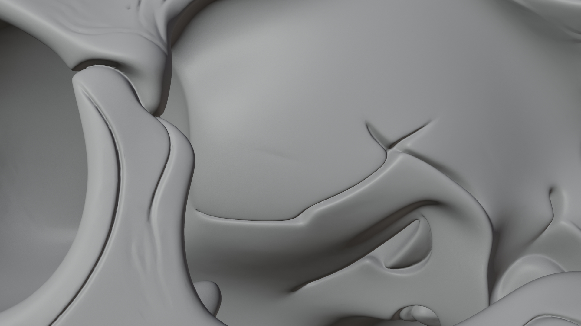 Carved Beast Skull Statue Design 1 3D Print Model 3D Model