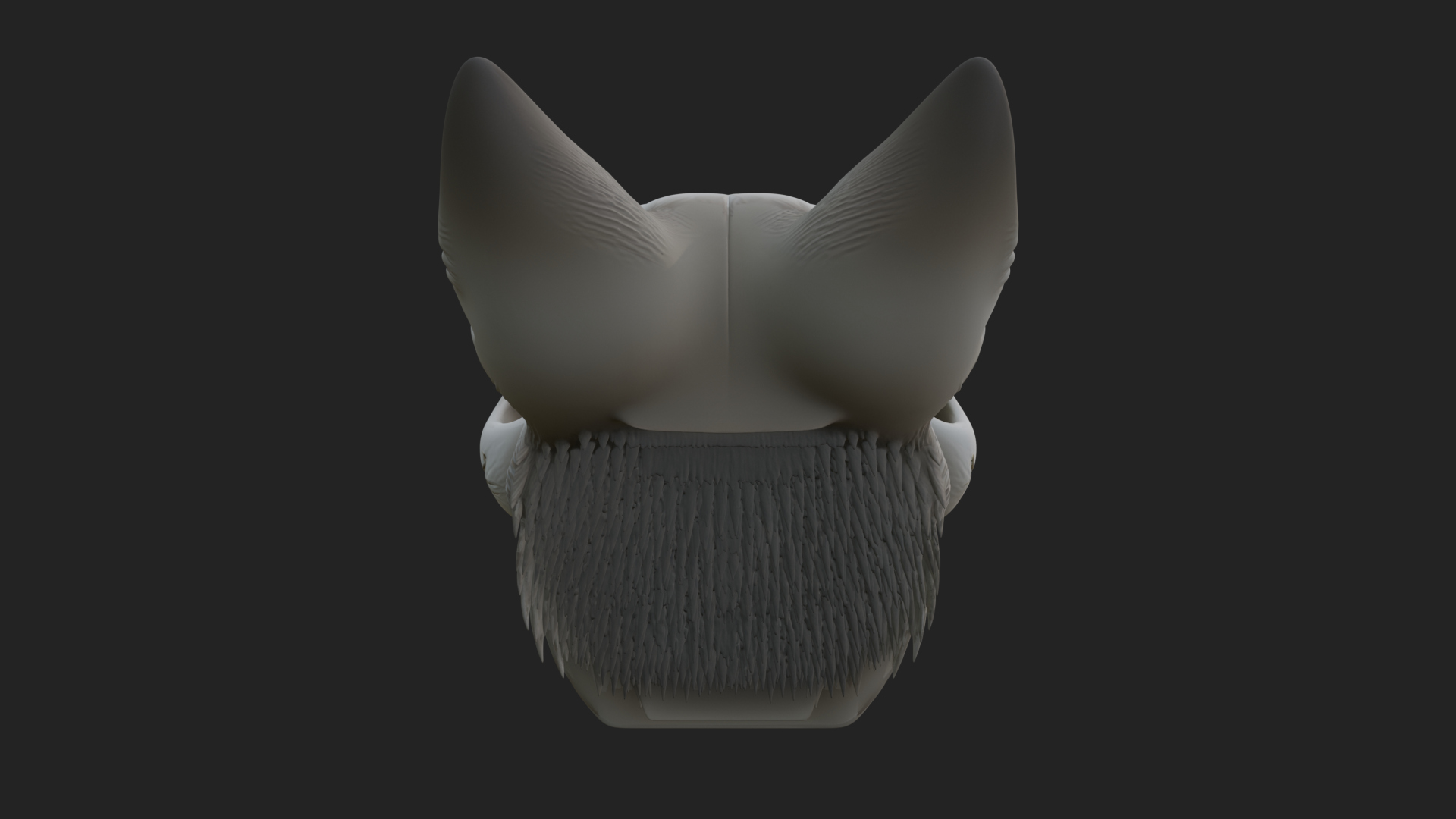 Carved Beast Skull Statue Design 2 3D Print Model 3D Model