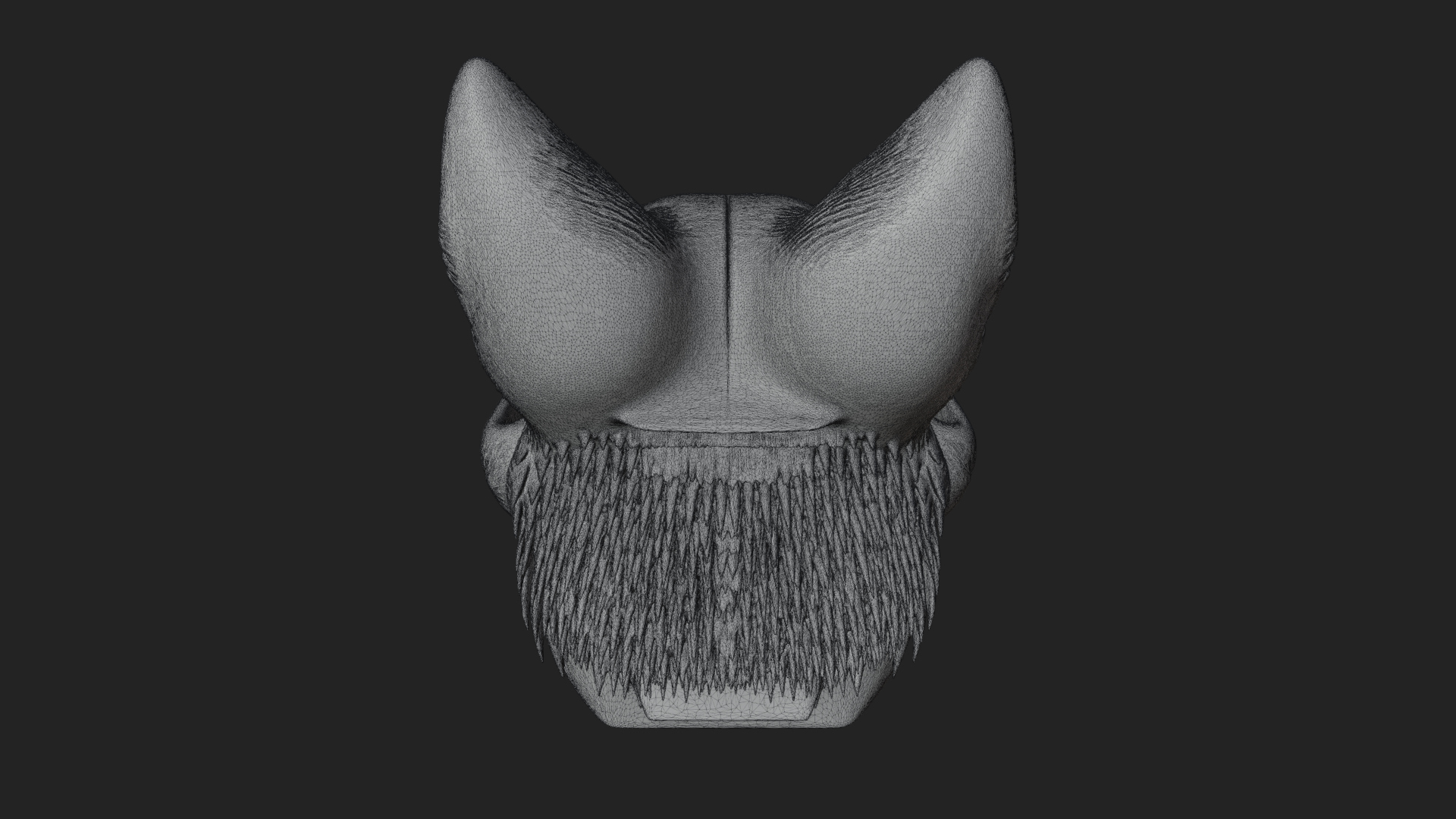 Carved Beast Skull Statue Design 2 3D Print Model 3D Model
