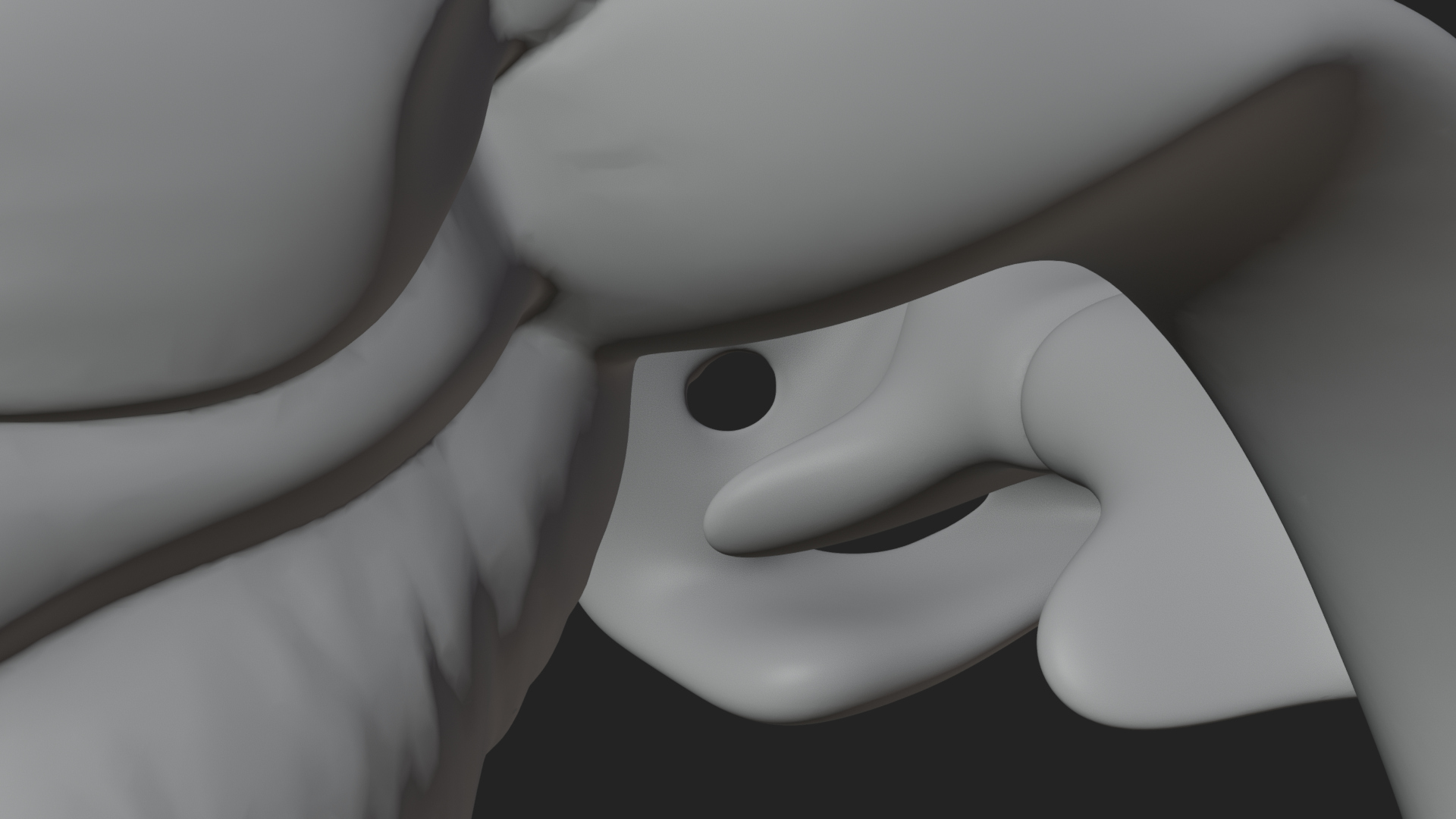 Carved Beast Skull Statue Design 4 3D Print Model 3D Model
