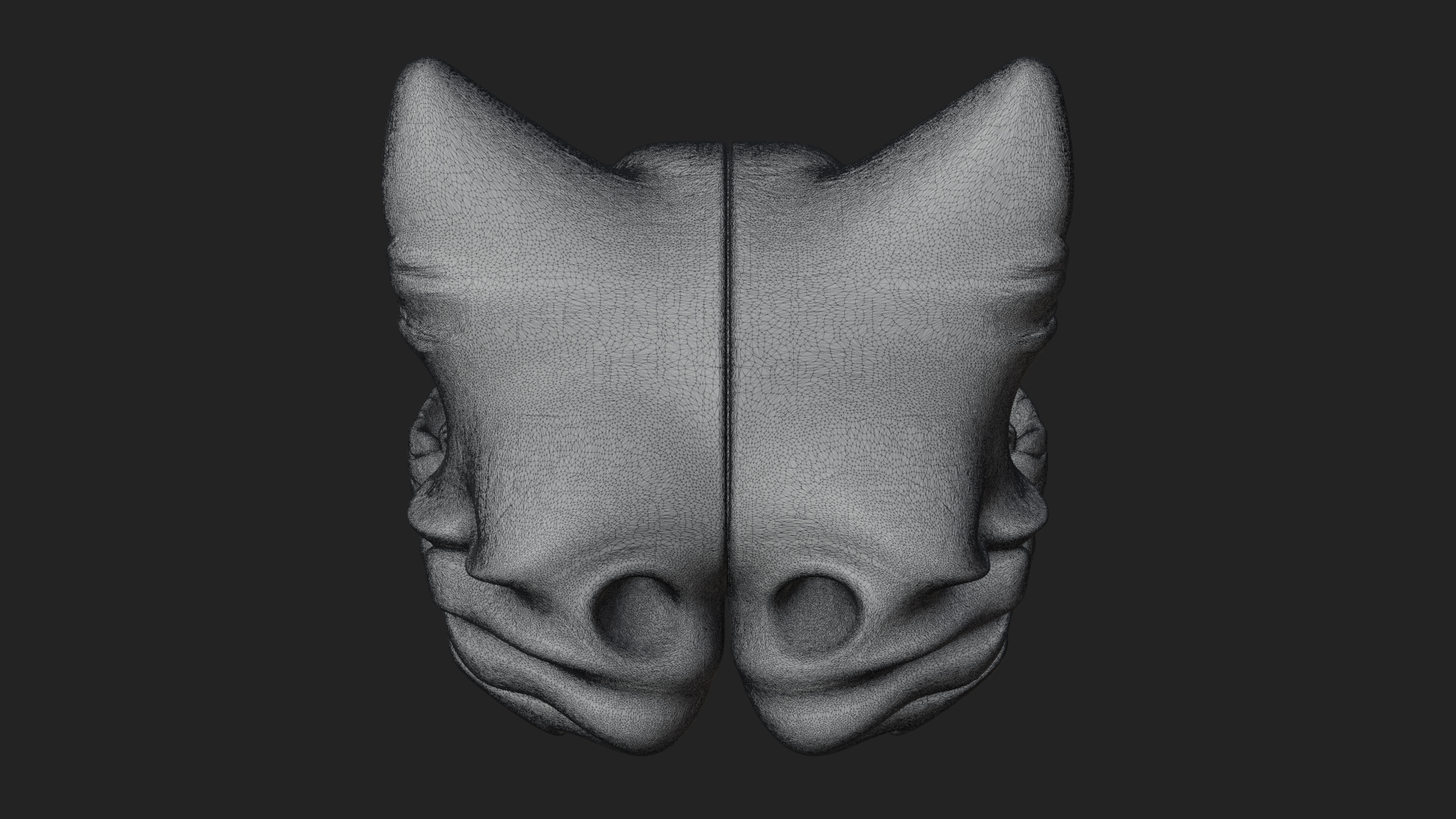 Carved Beast Skull Statue Design 4 3D Print Model 3D Model