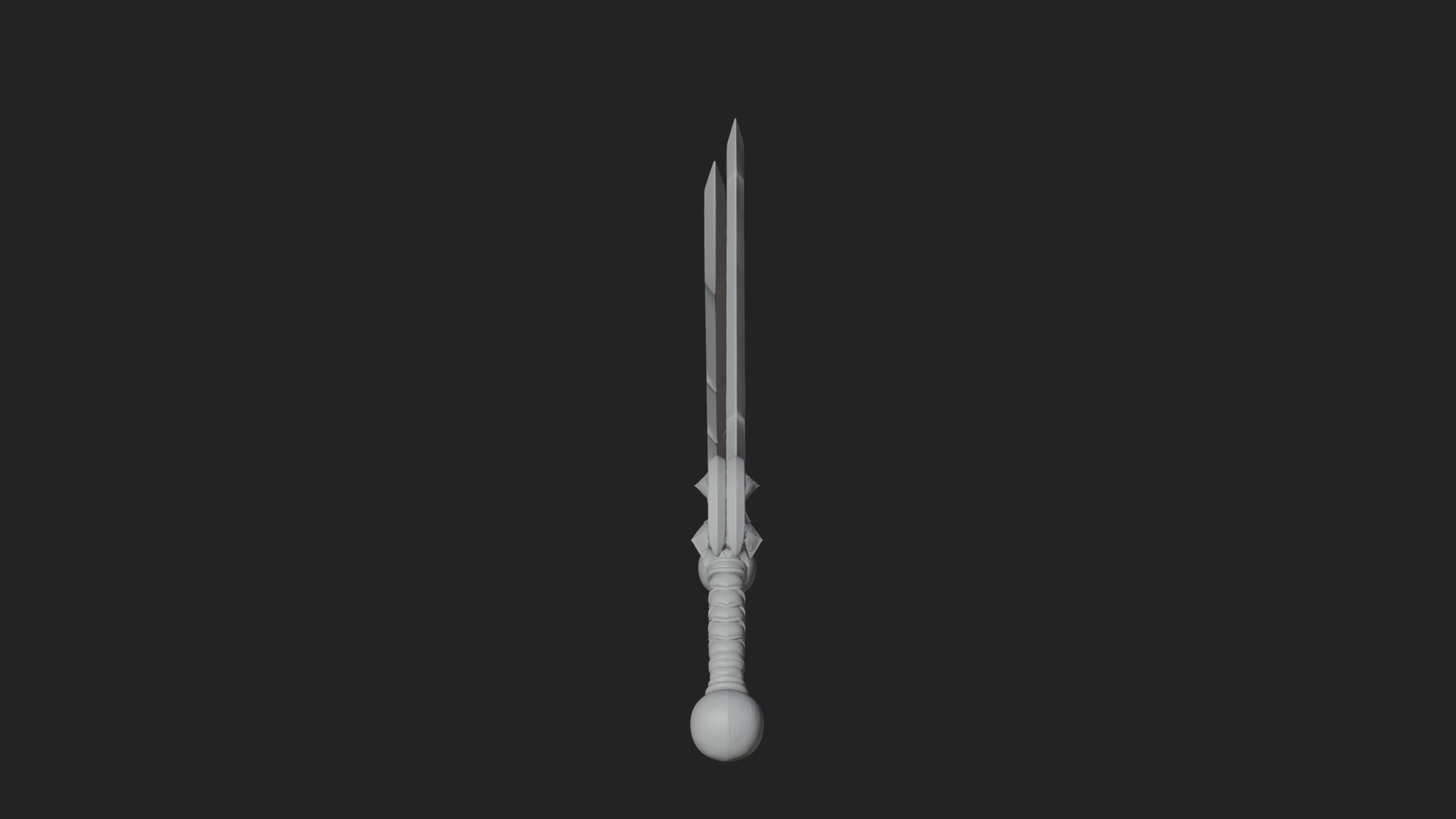 Carved Blade Longsword Model Design 10 3D Print Model 3D Model