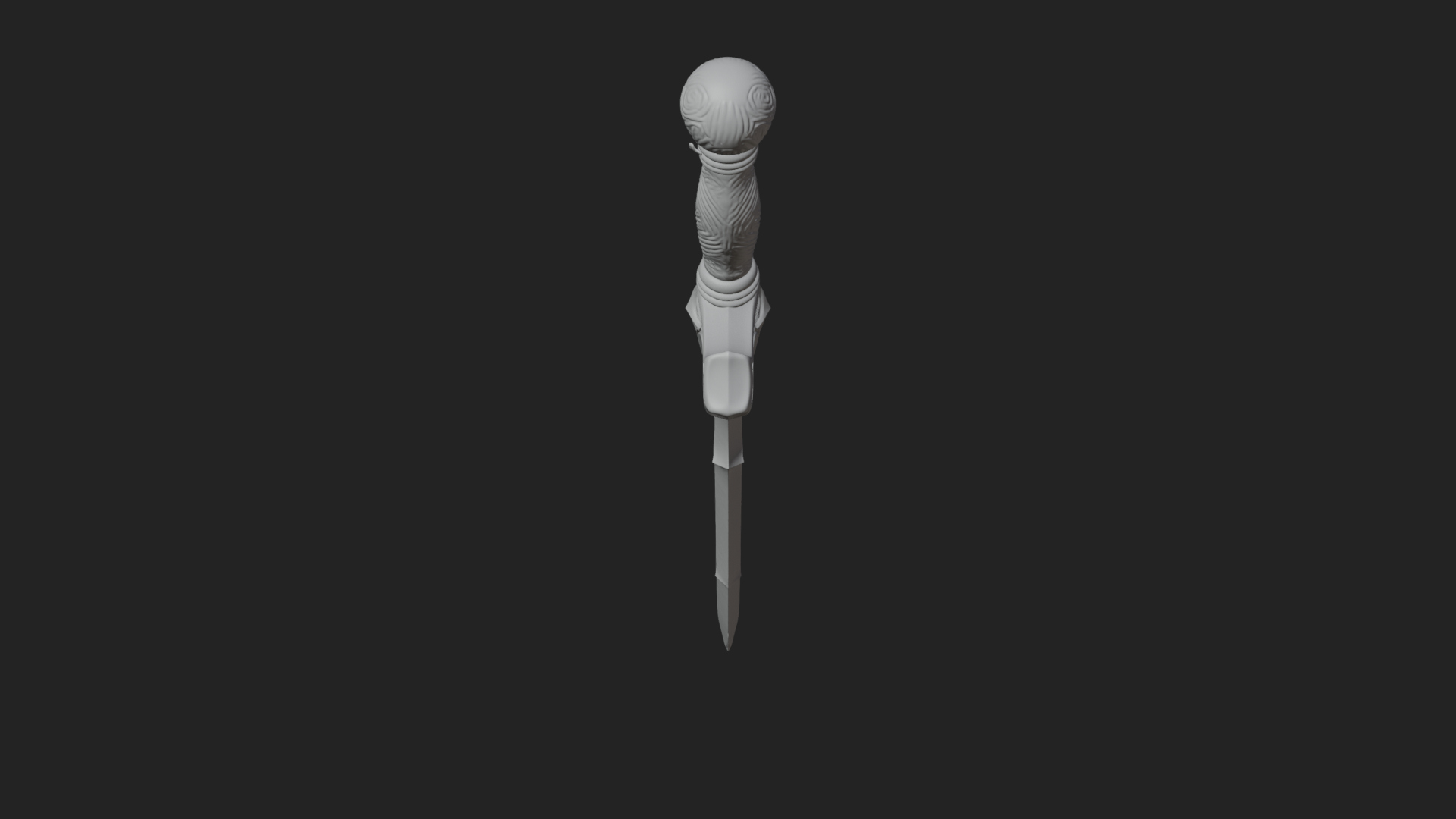 Carved Blade Longsword Model Design 3 3D Print Model 3D Model