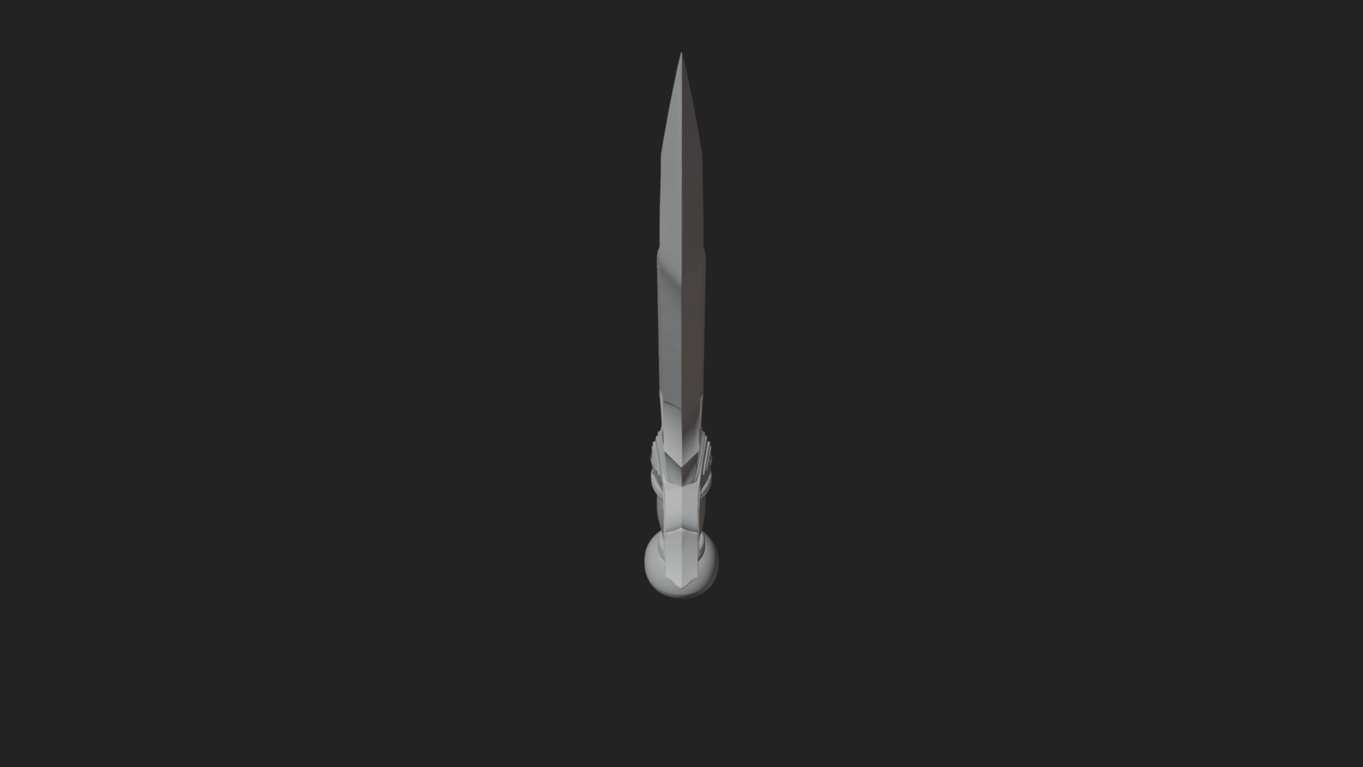 Carved Blade Longsword Model Design 4 3D Print Model 3D Model